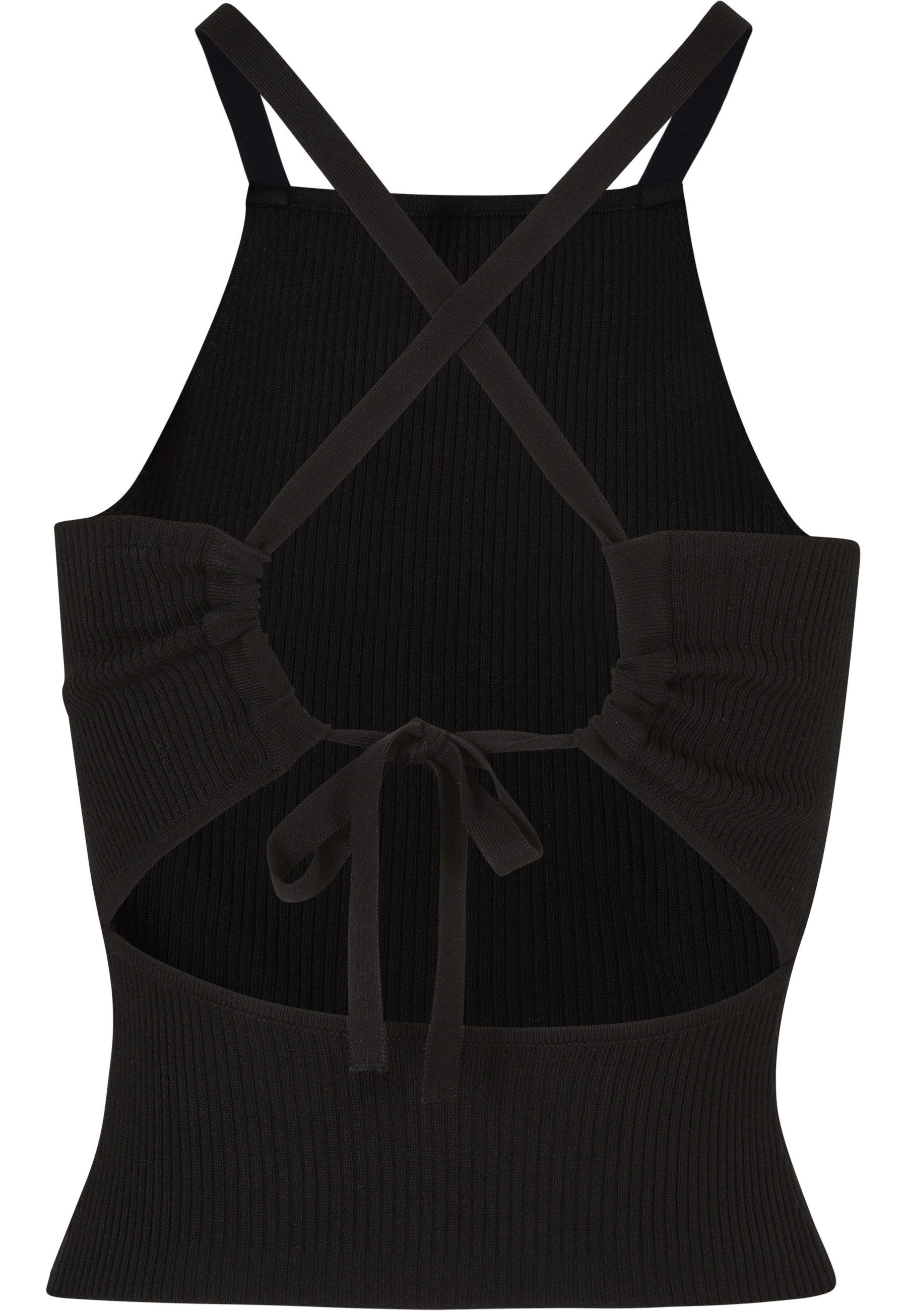 URBAN CLASSICS Tanktop Urban Classics Damen Ladies Rib Knit Crossed Back Top (1-tlg)