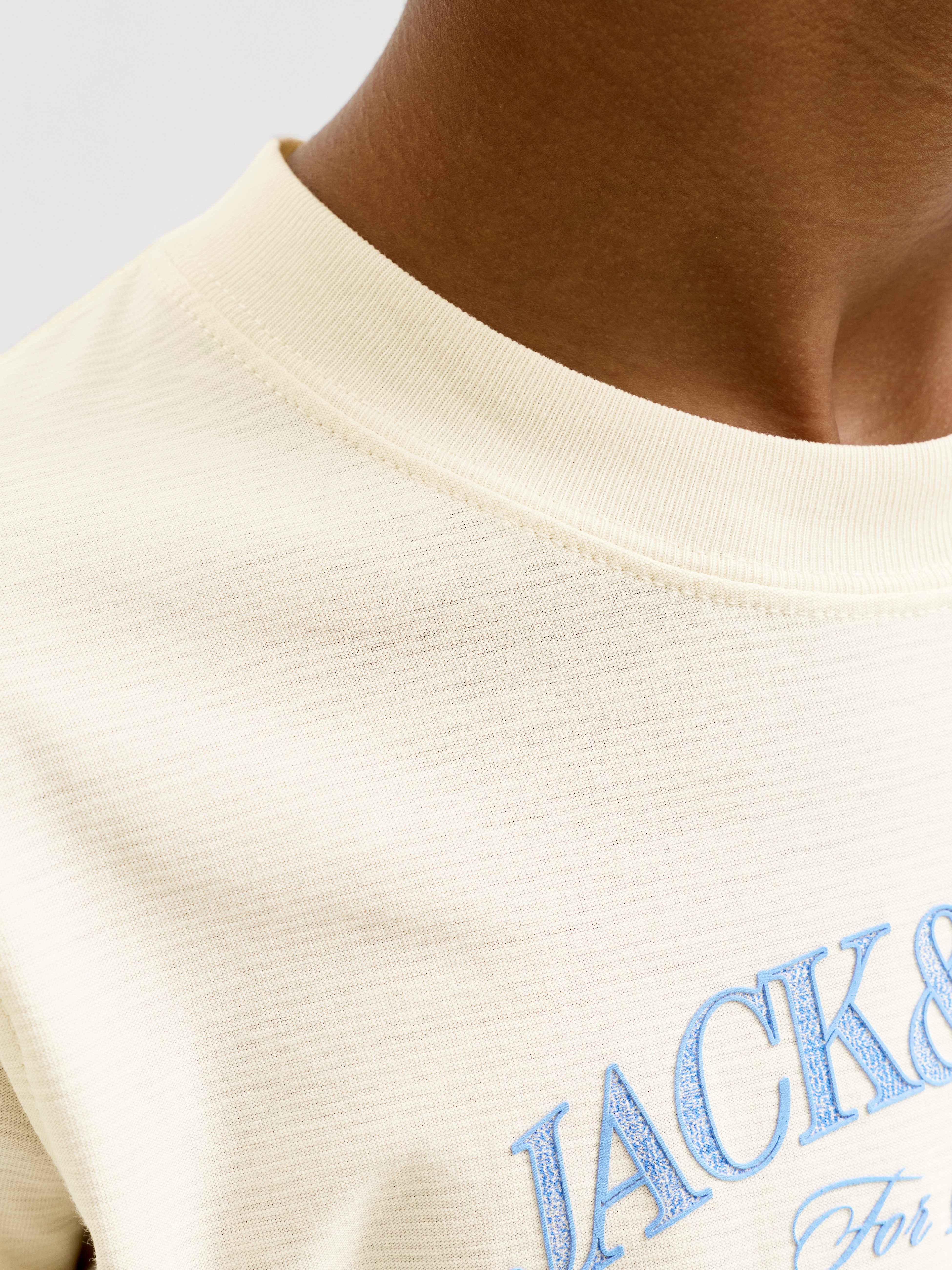Jack & Jones Junior T-Shirt JORCASSIS BRANDING TEE SS CREW NECK JNR Baumwolle, normal geschnitten – Bild 3 von 5