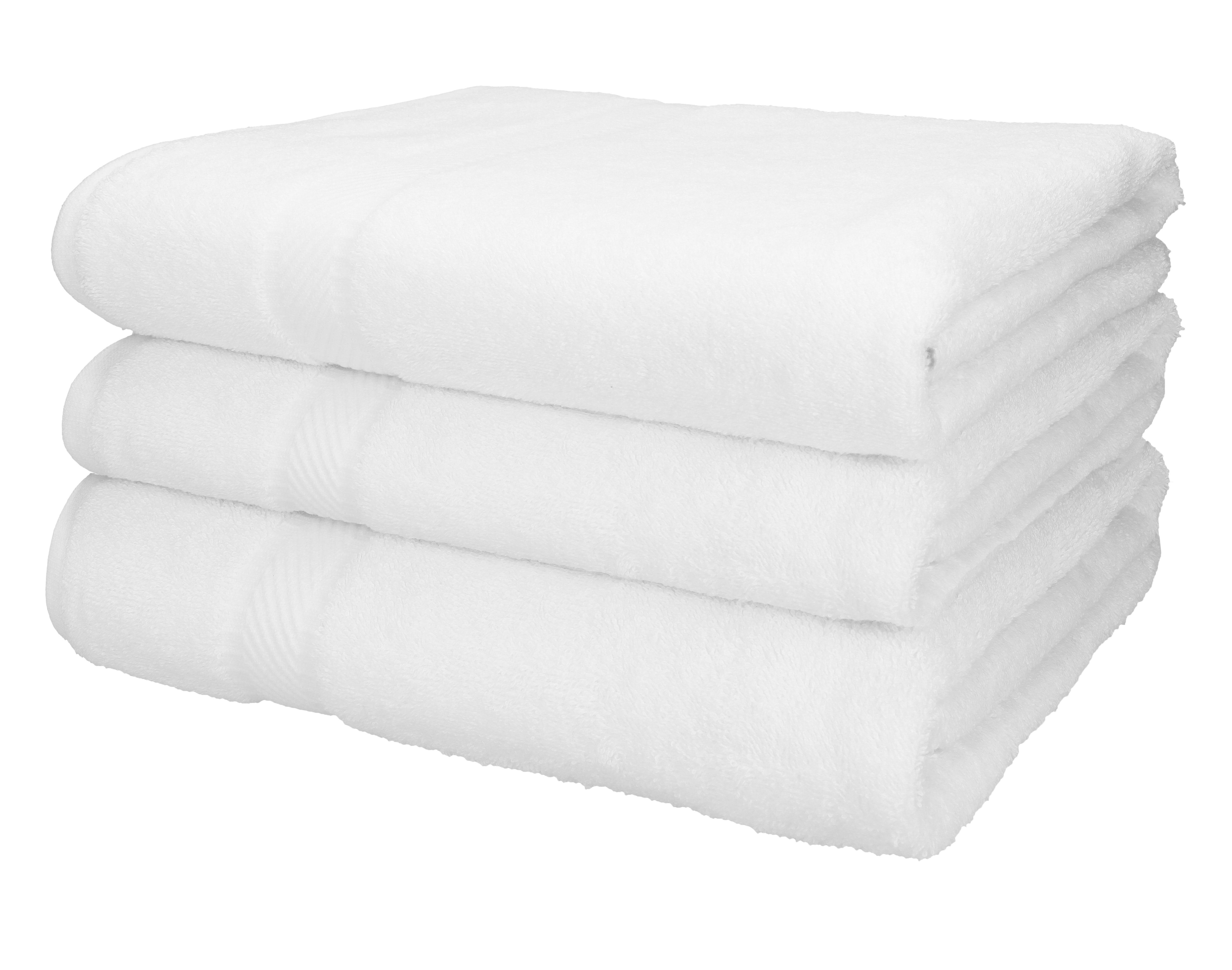 Größe PALERMO Baumwolle Stück 100% Baumwolle Betz 2 100% Badetücher 200 cm, XXL 100 Badetuch x weiß