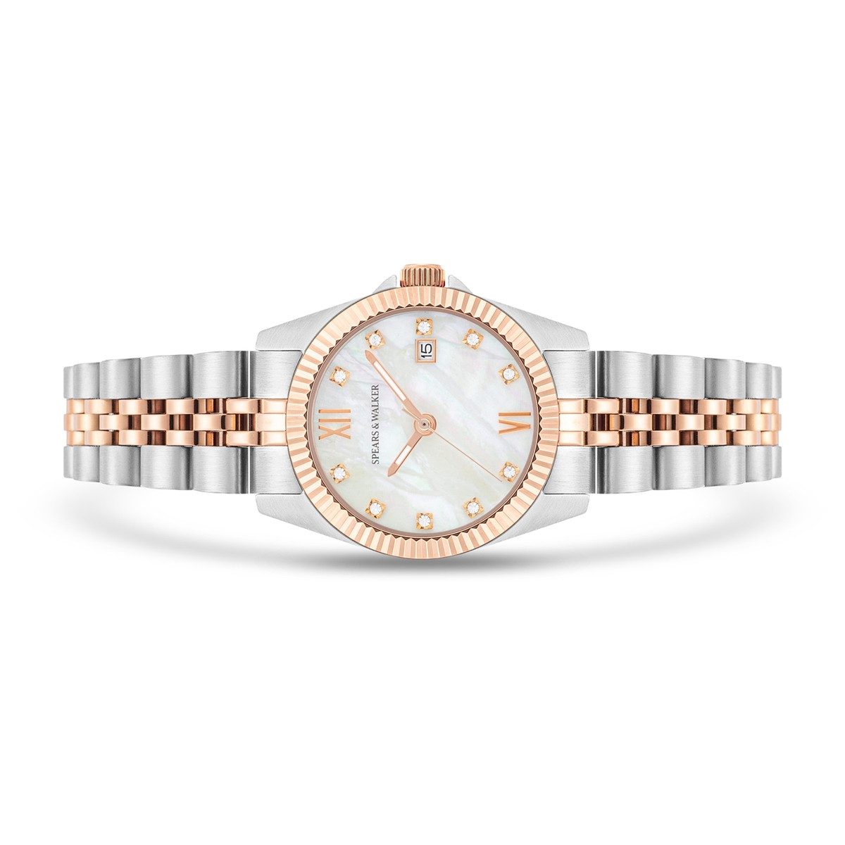 Spears & Walker Quarzuhr silber/roségold