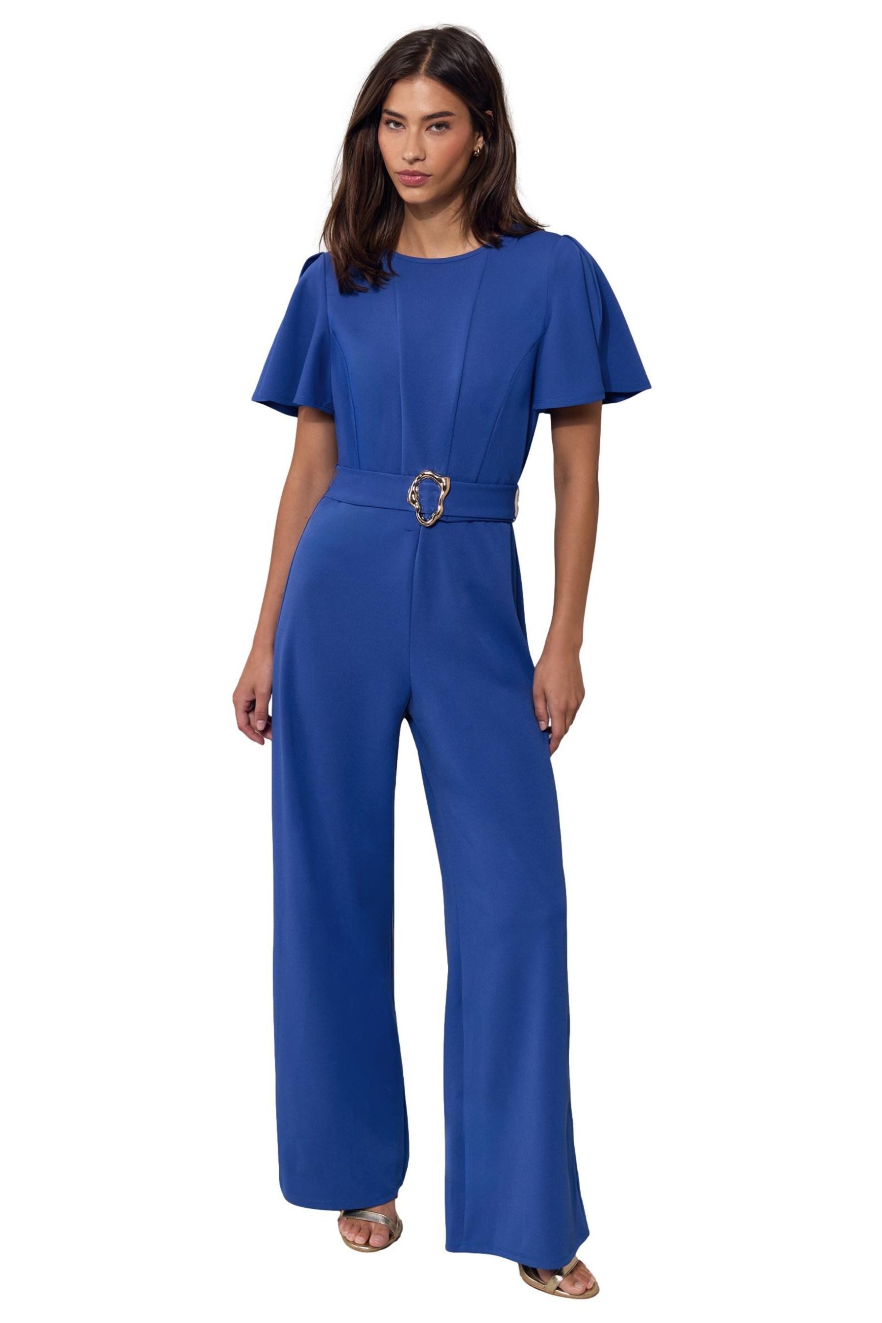 LIPSY Jumpsuit Lipsy Kurzärmeliger Overall mit Gürtel, Regular (1-tlg)