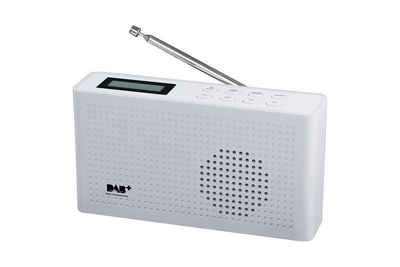 ROXX »DAB 201 weiss« Digitalradio (DAB) (DAB+ UKW Radio, mit eingebautem Akku und Kopfhörerausgang)