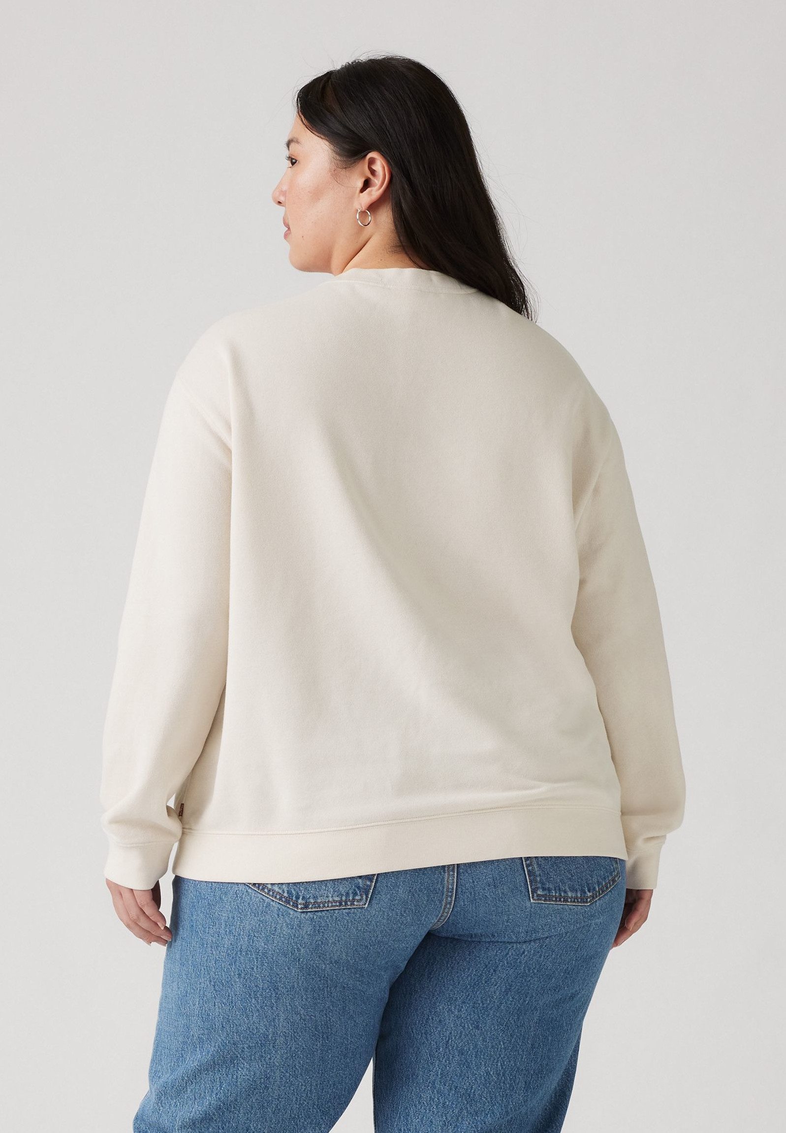 Levi's® Plus Sweatshirt PL GR EVERYDAY CREW mit Batwing-Logo mit Rosenprint