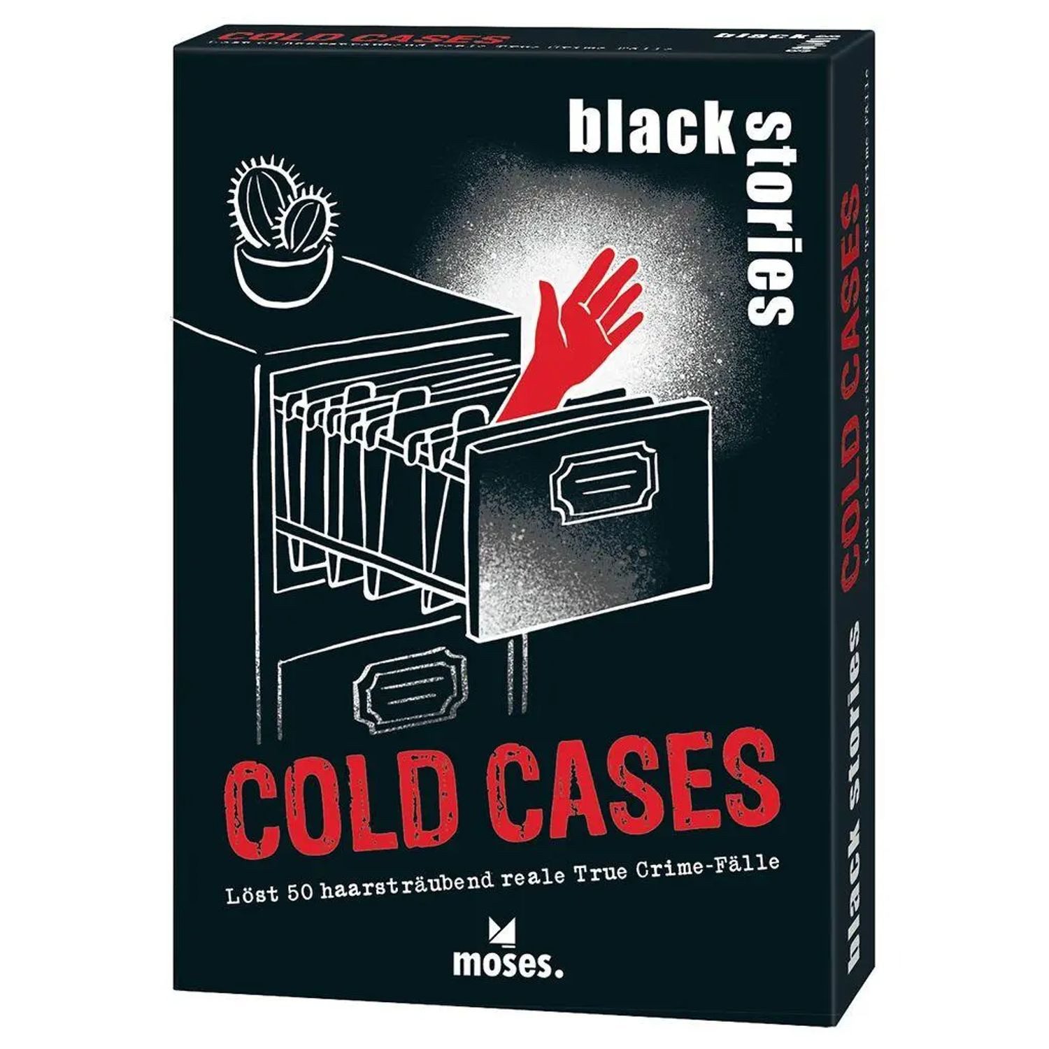 Moses. Verlag Spiel black stories Cold Cases