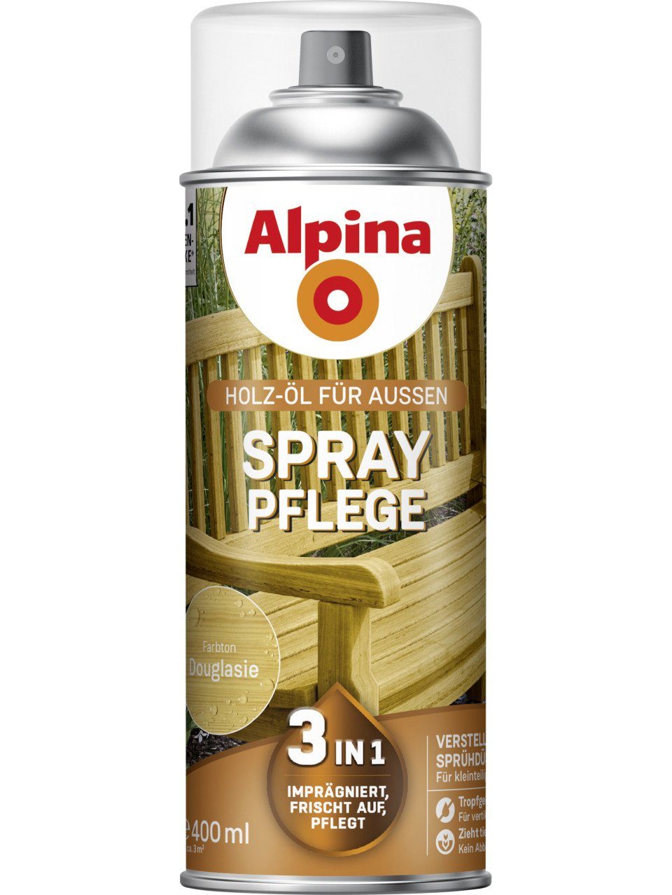 Hartholzöl Alpina 0,4 Alpina L douglasie Spray-Pflege