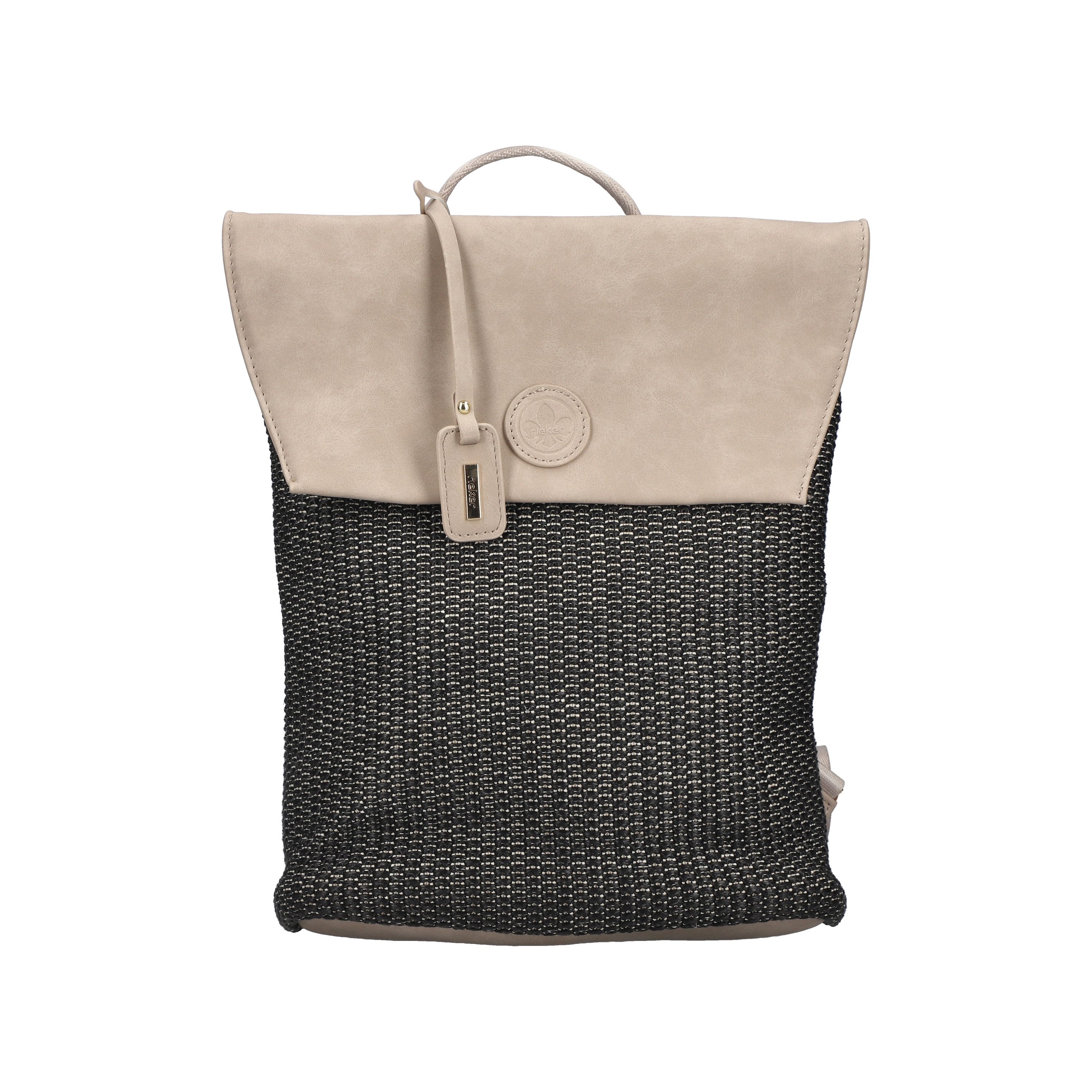 Rieker Cityrucksack, Damen Freizeitrucksack mit kontrastfarbigem Überschlag günstig online kaufen