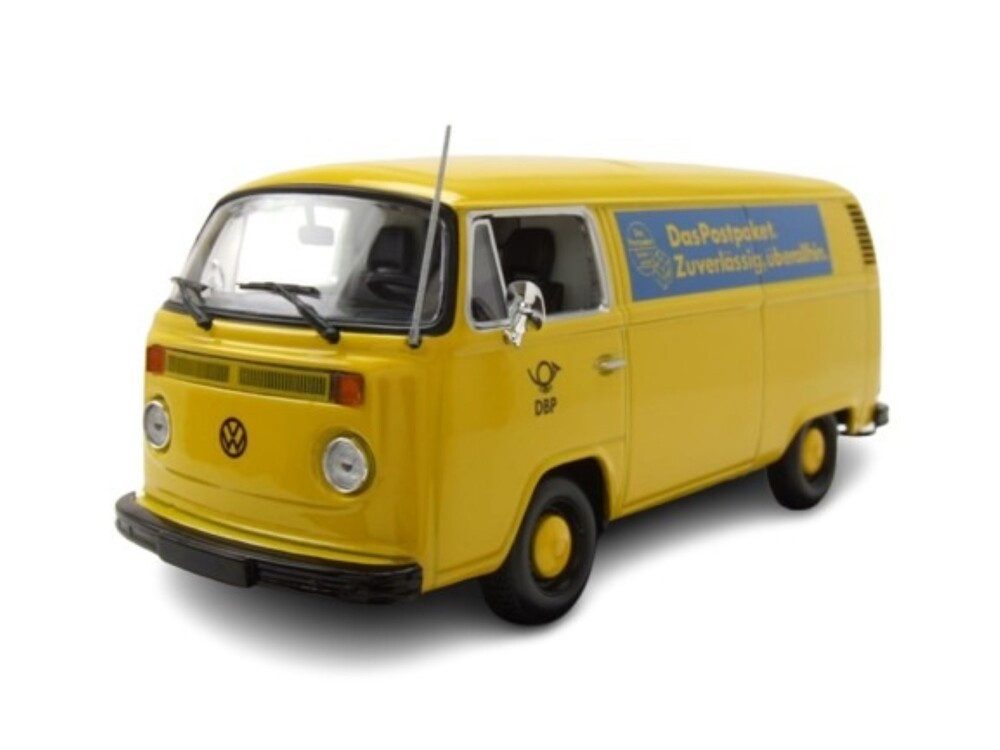 Maxichamps Modellauto VW T2 Kasten Deutsche Bundespost 1972 gelb, Maßstab 1:43
