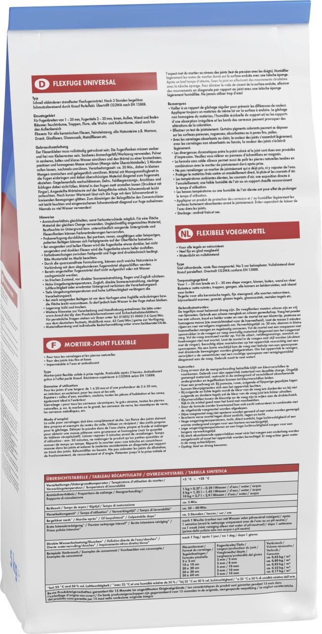 KNAUF Fugenmörtel Knauf Fugenmörtel Flexfuge Universal 1 - 20 mm