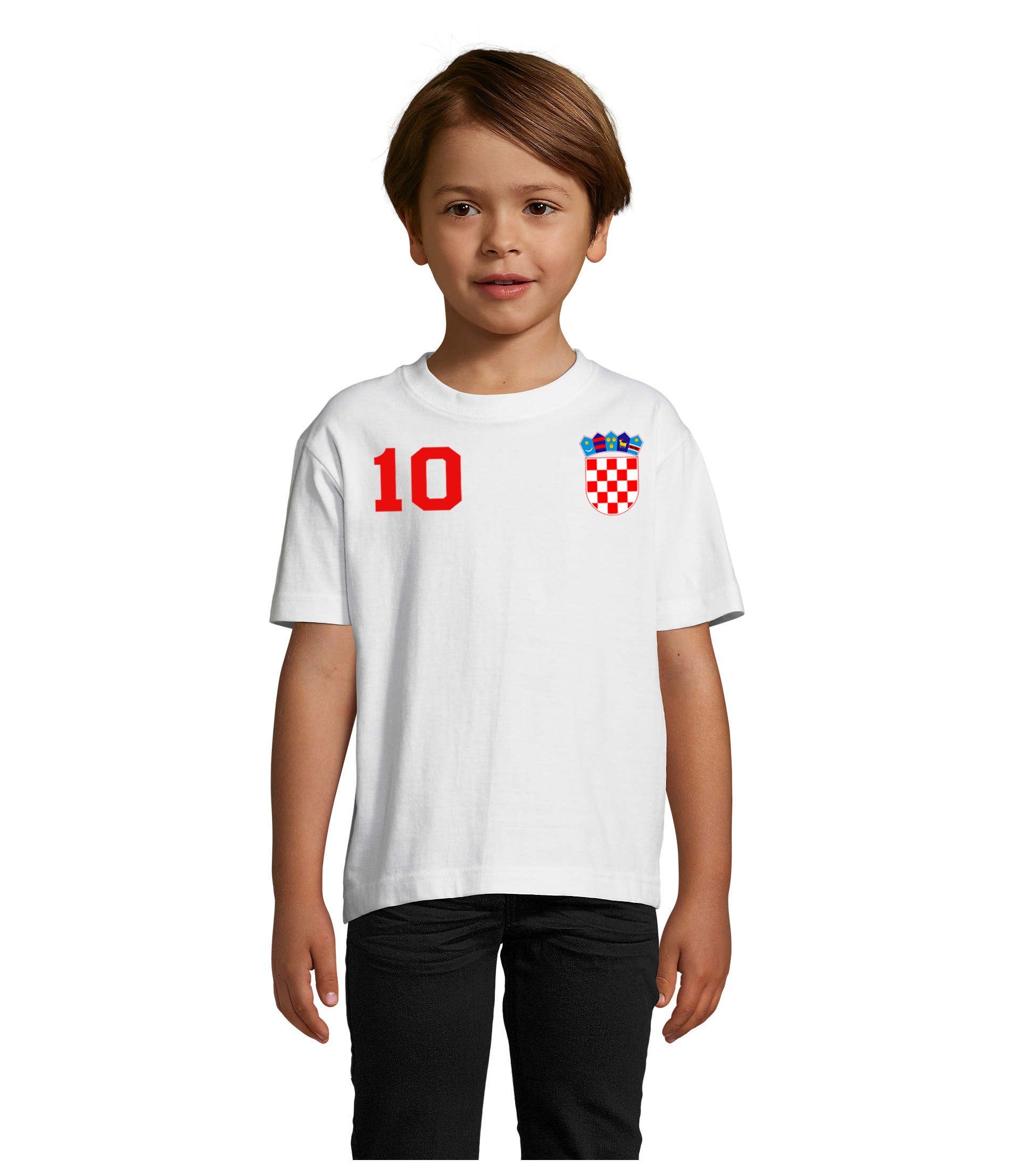 T-Shirt Kinder Kroatien Hrvatska Sport Trikot Fußball Meister WM Europa EM