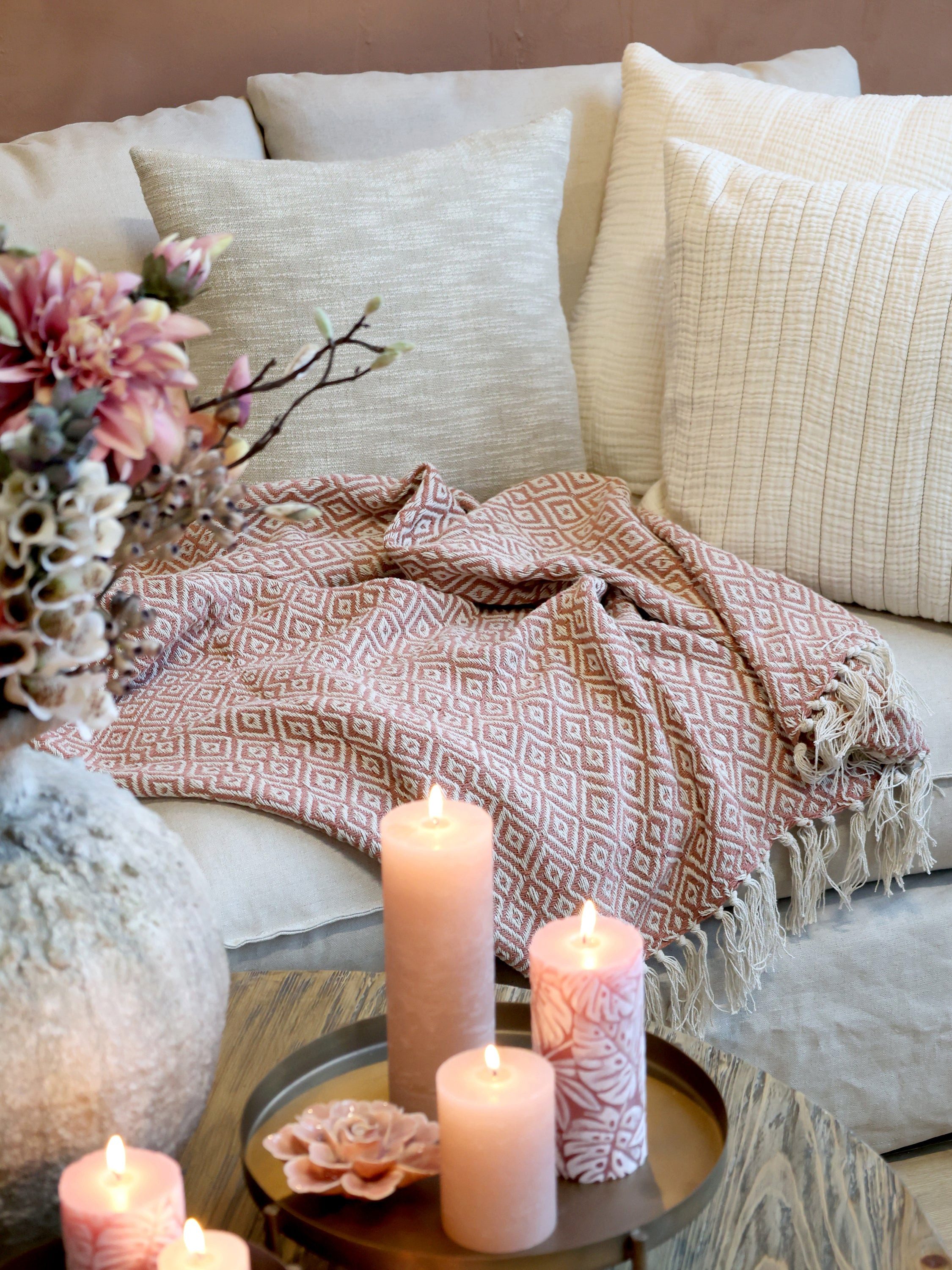 Plaid Chic Antique Plaid Rosa, Chic Antique