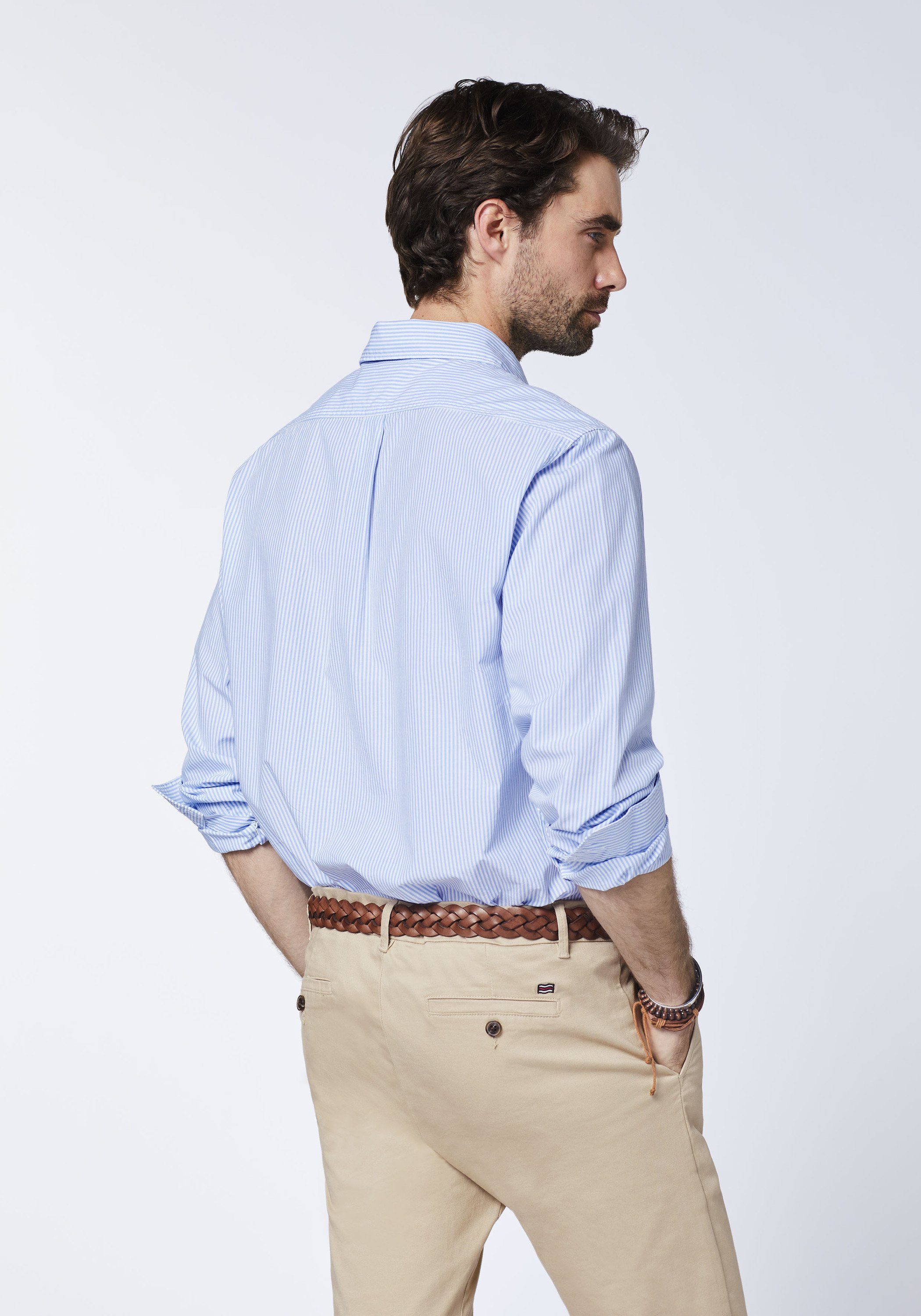 Polo Sylt Langarmhemd im Streifen-Look