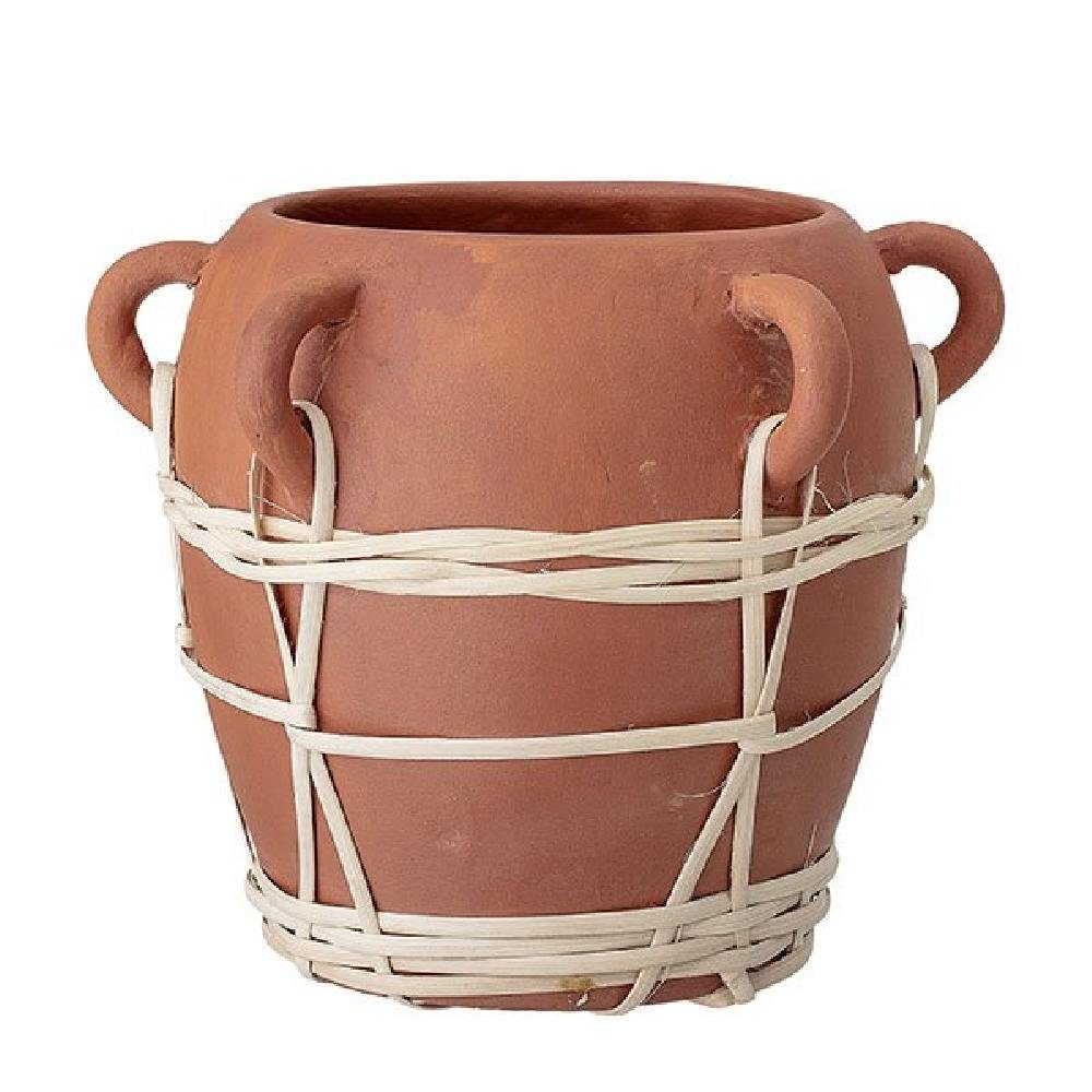 Bloomingville Blumentopf Deko-Blumentopf Terracotta Jute (23x19cm) | Pflanzkübel