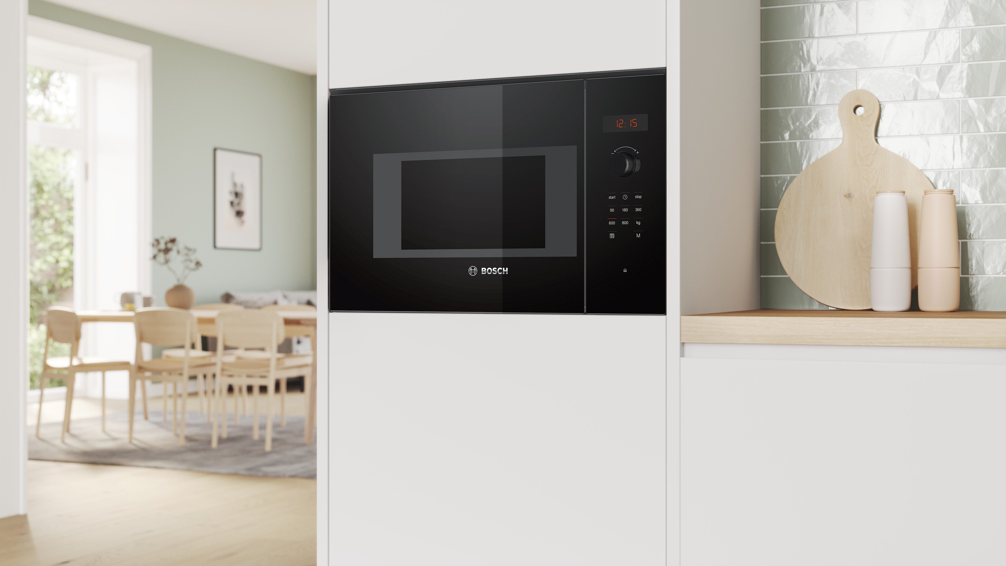 BOSCH Einbau-Mikrowelle BFL523MB1F, Mikrowelle, 20 l
