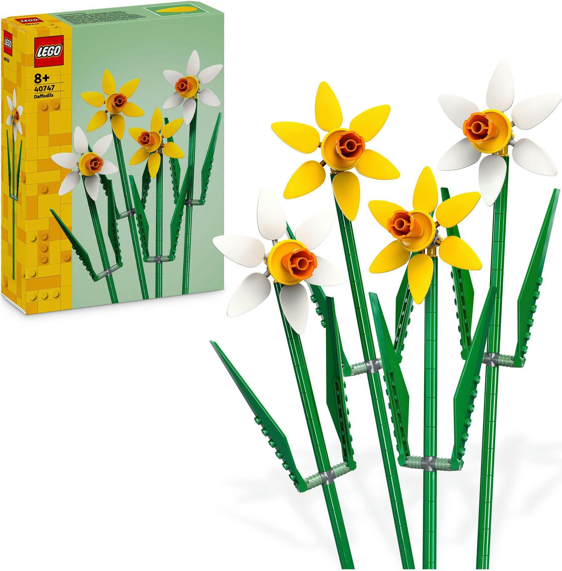LEGO® Konstruktionsspielsteine Narzissen (40747), LEGO Iconic, (216 St), Made in Europe