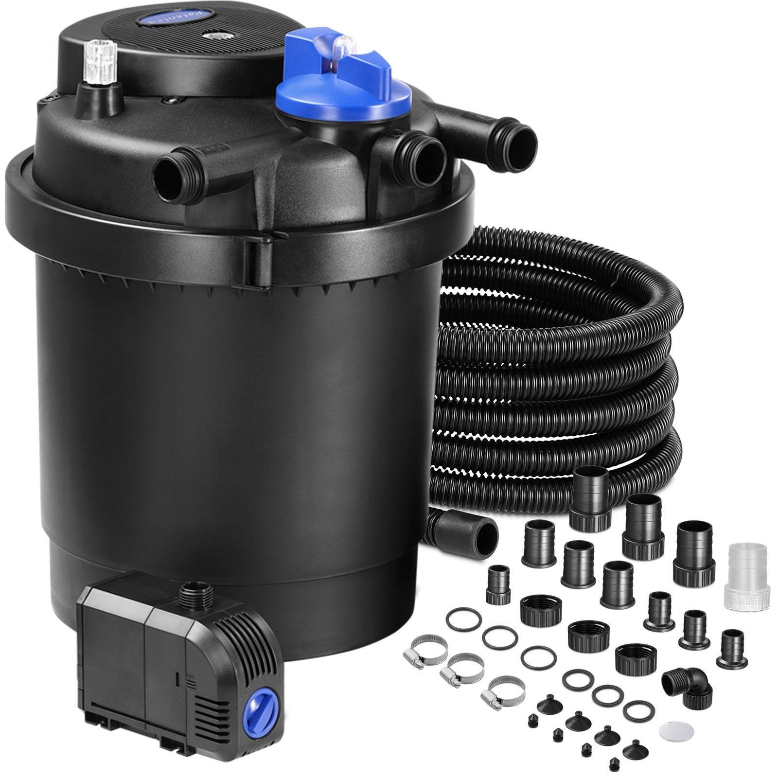 Gardebruk Teichfilter, Teichdruckfilter 18L 6000 Liter 11 Watt UVC