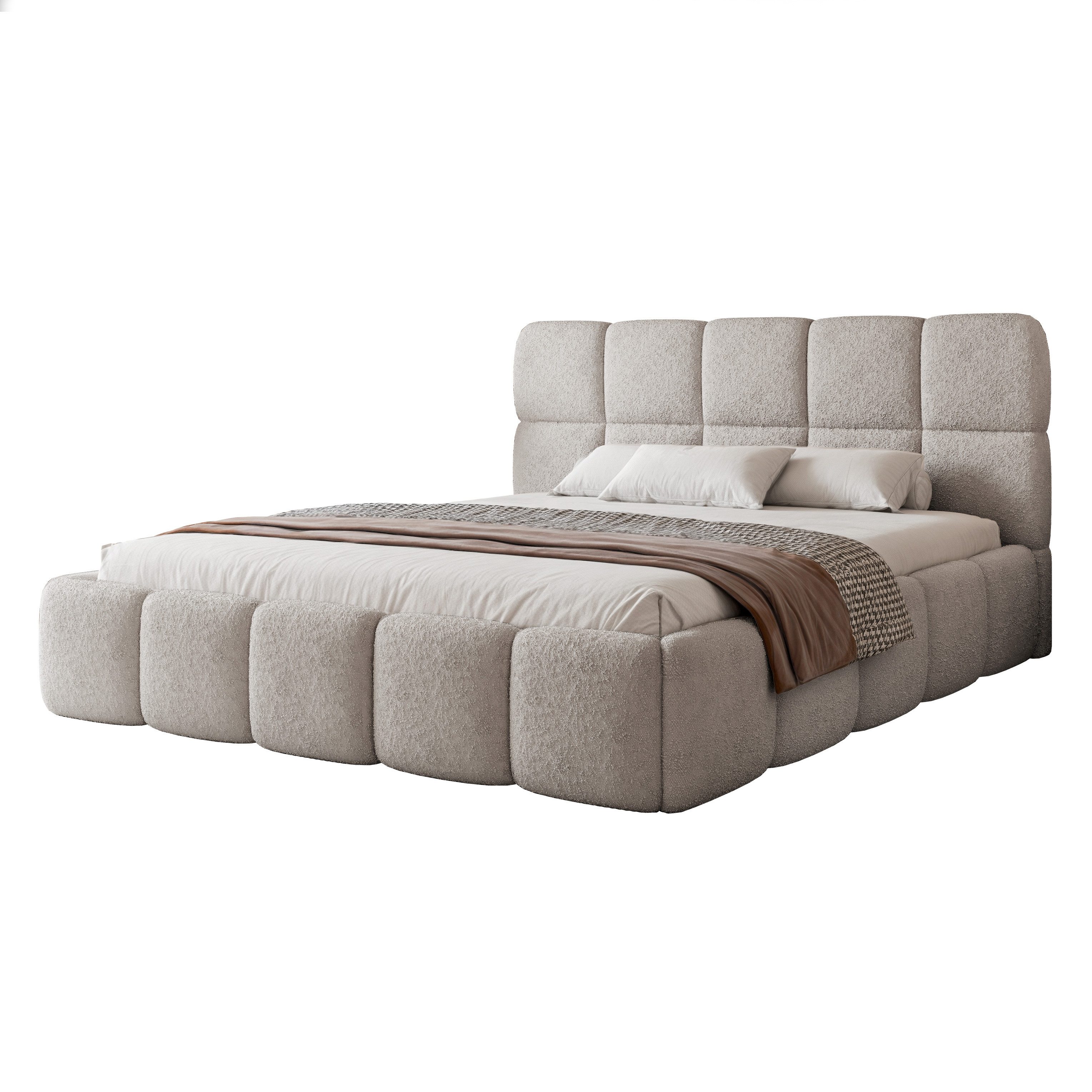 yourhouse24 Polsterbett Cloud Doppelbett Bettgestell Lattenrost mit Bettkas günstig online kaufen