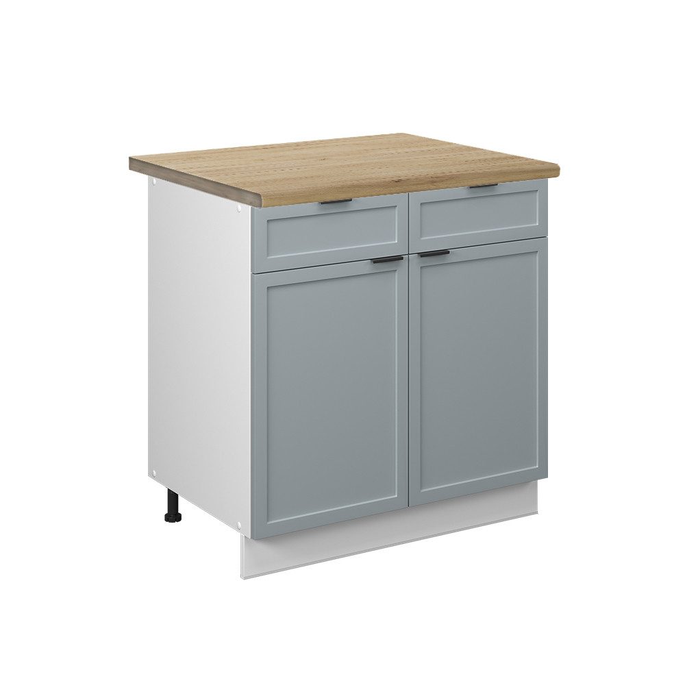 Vicco Unterschrank Fame-Line, Hellblau-grau/Weiß, 80 cm, günstig online kaufen