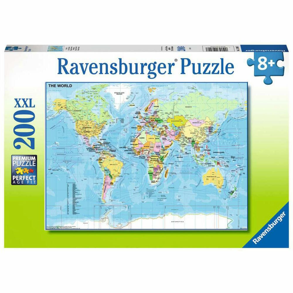 Ravensburger Puzzle Die Welt, 200 Puzzleteile