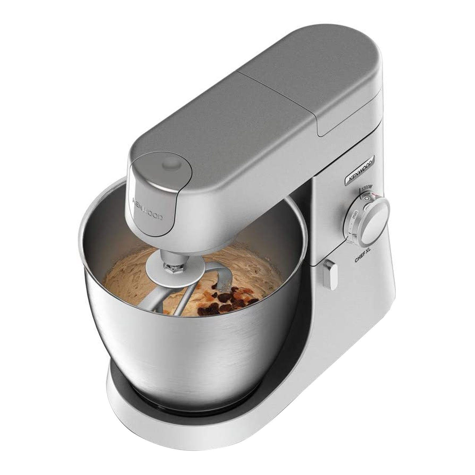 Kenwood Küchenmaschine ChefXL KVL4110S, 1200 W, 6.7 l Schüssel, Impulsfunktion, 6,7 Liter Edelstahl-Rührschüssel