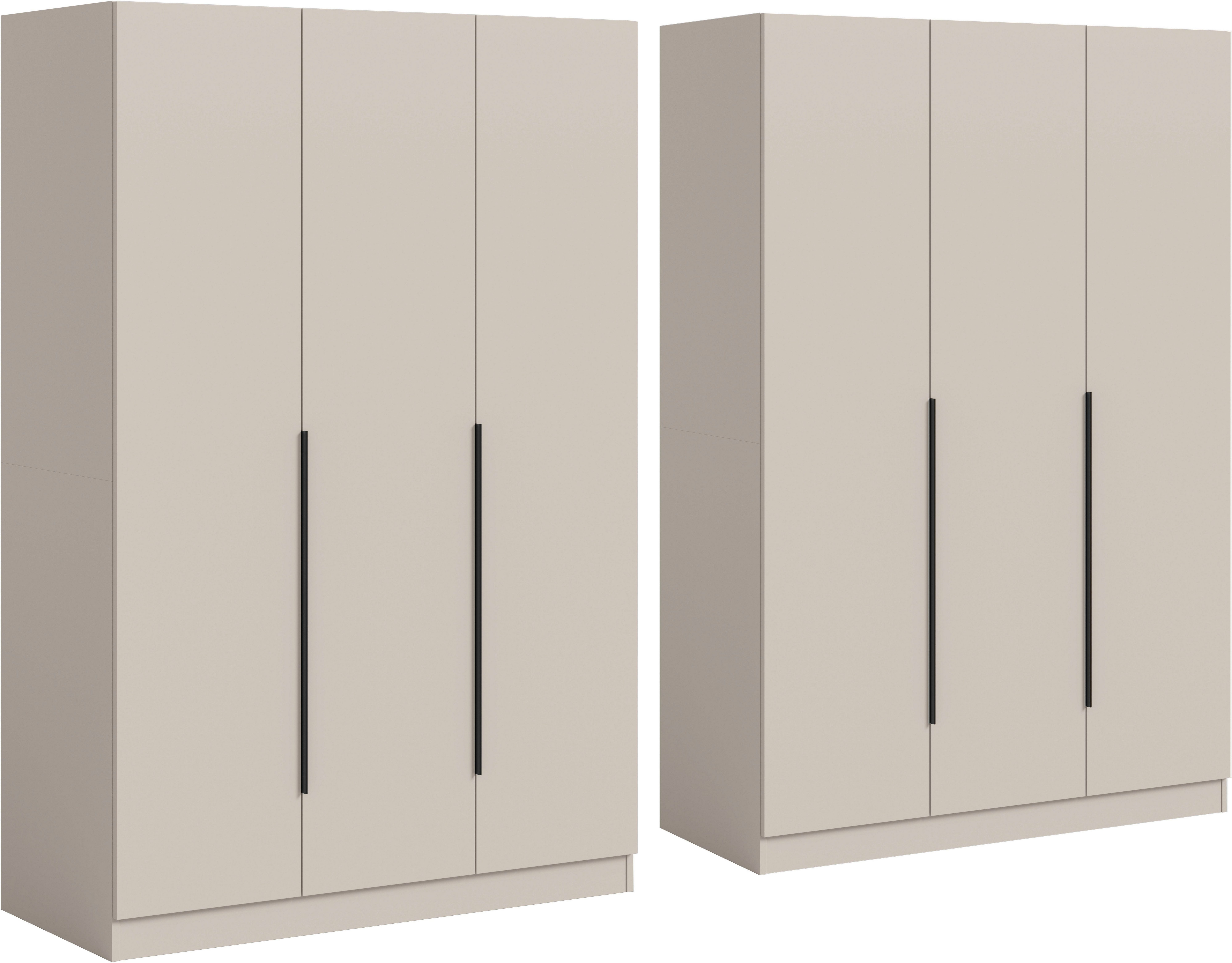 Home affaire Schrank-Set Skarde moderner Kleiderschrank Schlafzimmerschrank, (1-St., wähle deine beste Schrank Kombination), Skarde Kleiderschrank 240 cm, 2 Kleiderstangen und 8 Böden