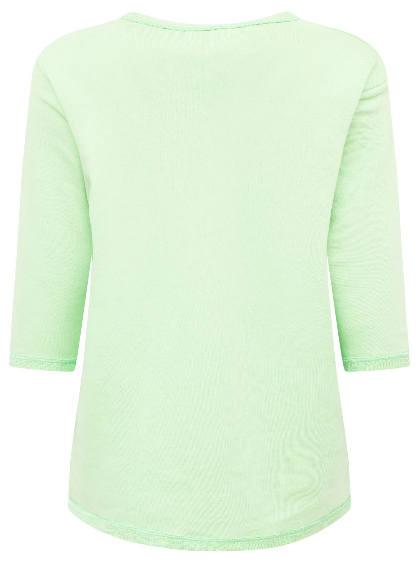 Zwillingsherz 3/4-Arm-Shirt "Moin" mit Moin Stickerei und Anker, ausgefrans günstig online kaufen