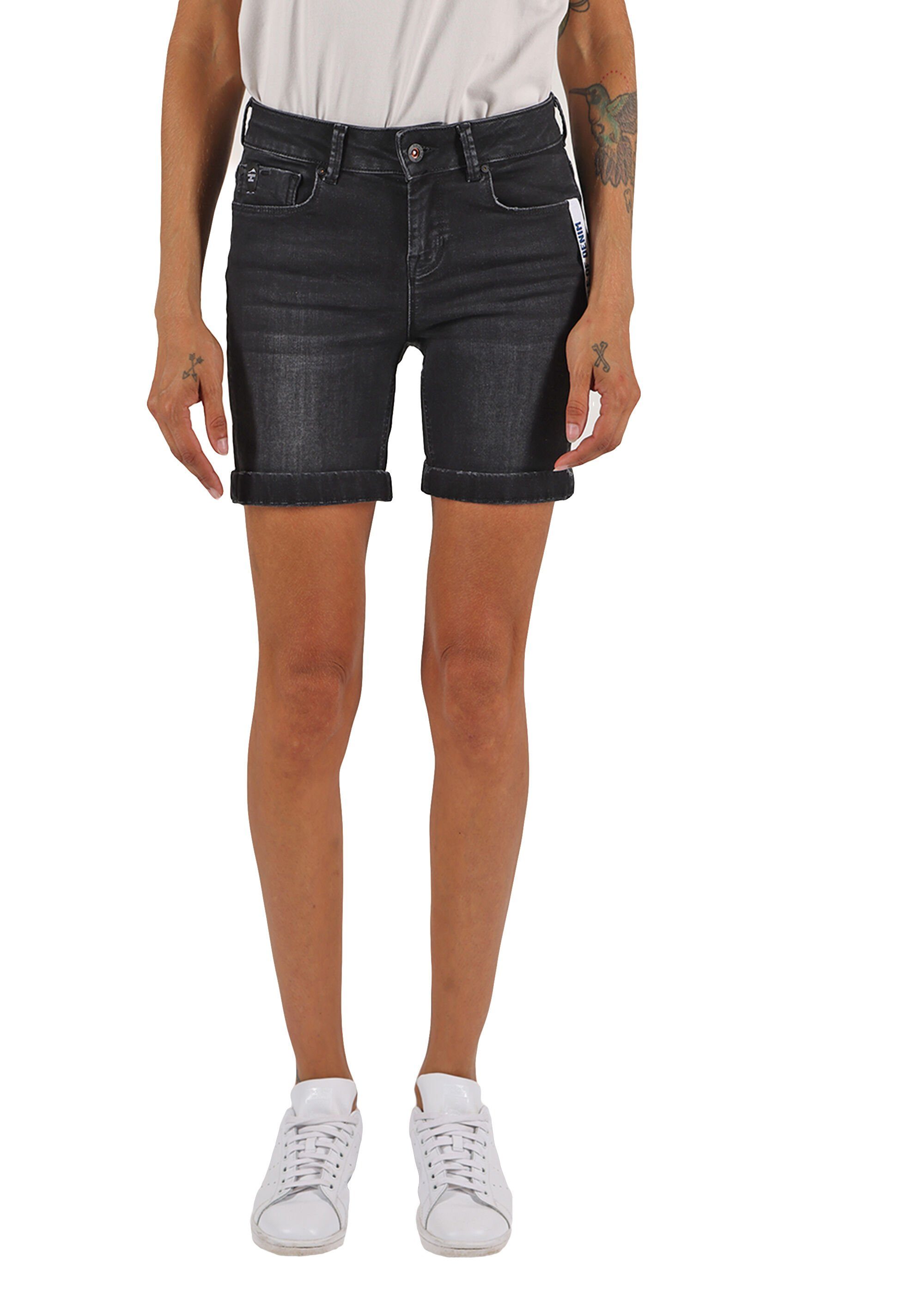 Miracle of Denim Shorts Lucky im 5-Pocket-Design Rower Black