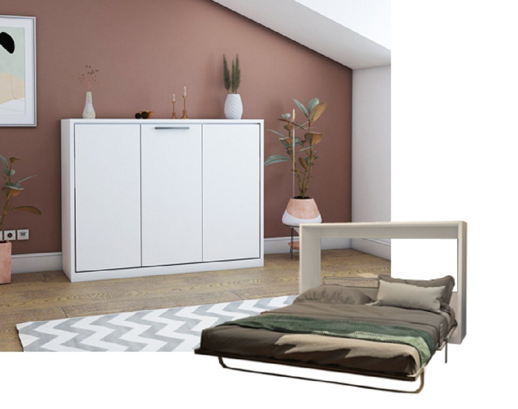 Multimo Schrankbett CAPSULE QUEEN Wandbett / Schrankbett, 150x200 cm inkl. Lattenrost