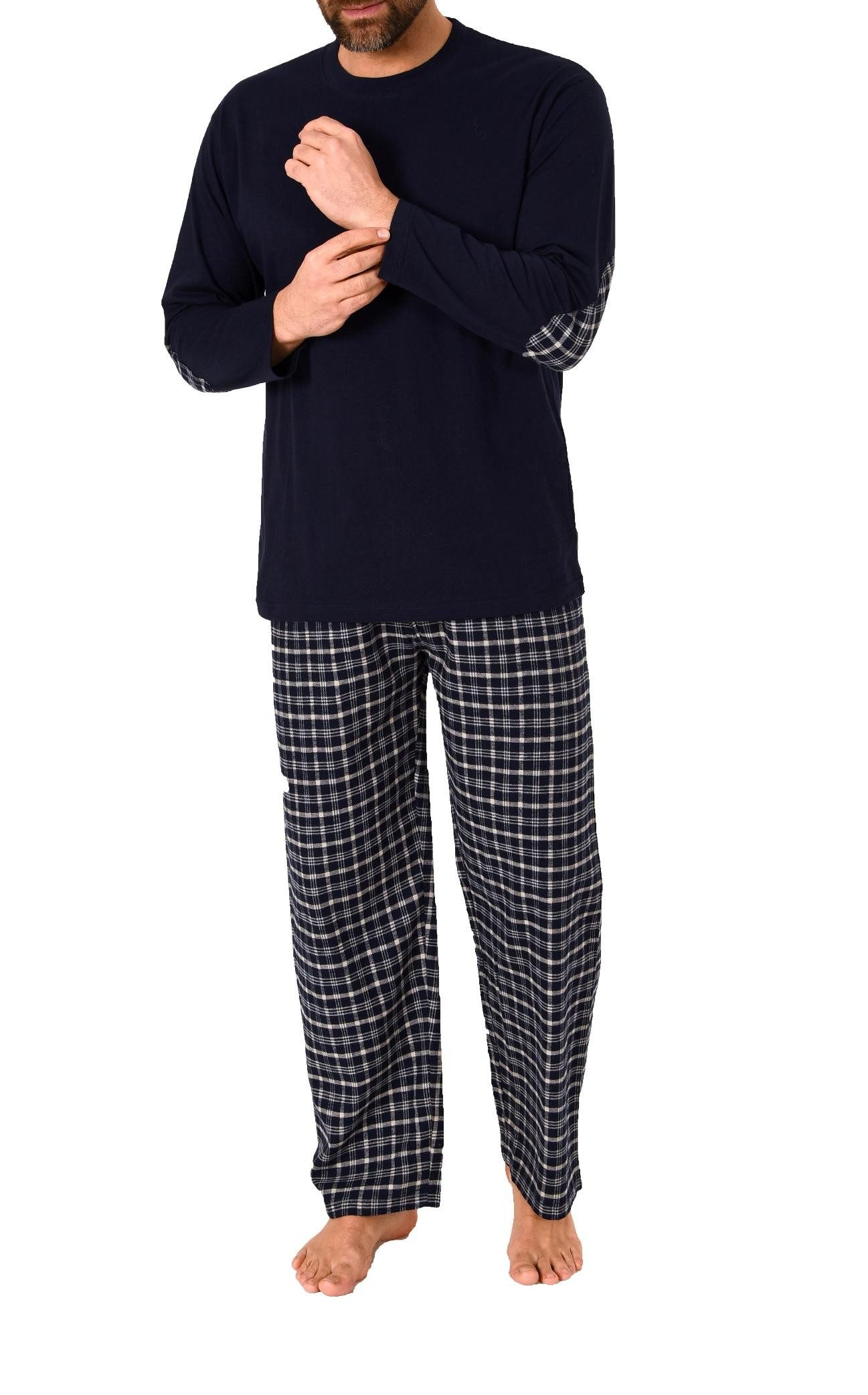 Trend by Normann Pyjama Herren Schlafanzug lang mit Flanell Hose - auch in günstig online kaufen