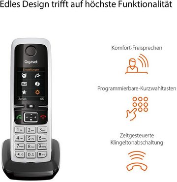 Gigaset Gigaset C430HX DUO - 2 DECT-Mobilteile mit Ladeschale Schnurloses DECT-Telefon (Mobilteile: 2, TFT Farbdisplay & Freisprechfunktion & Klangqualität in HD-Voice)