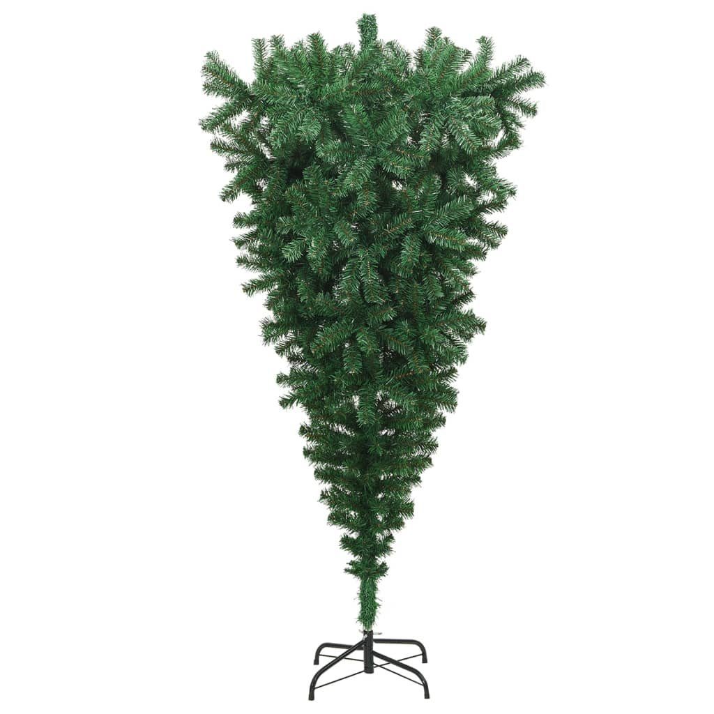 furnicato Künstlicher Weihnachtsbaum mit Ständer 180 cm Grün Umgekehrt