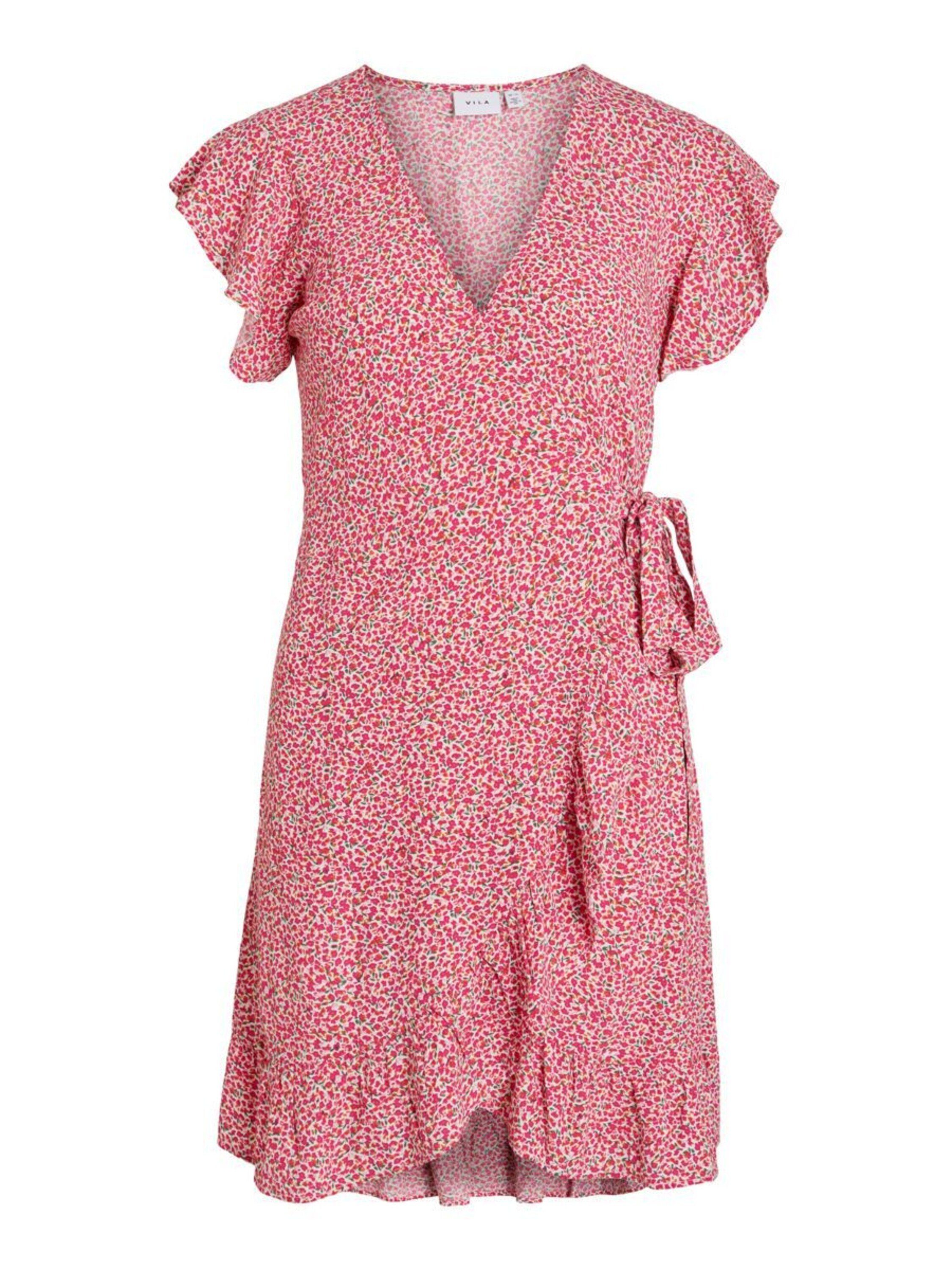 Vila Sommerkleid (1-tlg) Wickel-Design