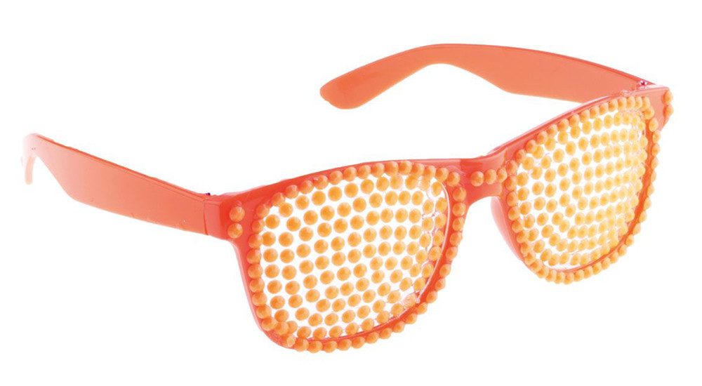 Kostüm Neon Party Brille zum Kostüm - Orange