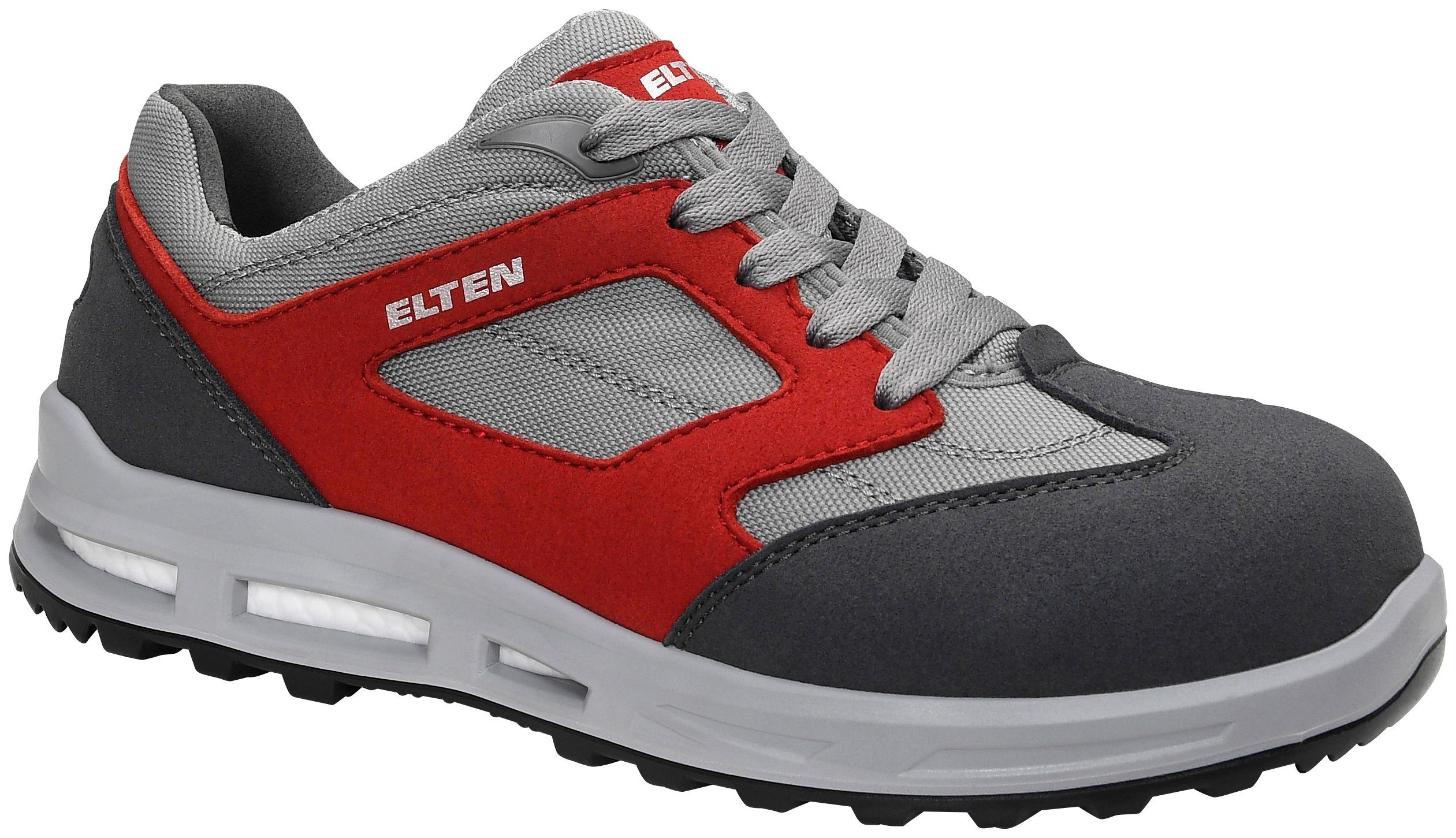 Sicherheitsschuh TRAVIS S2 Elten Low grey-red ESD S2