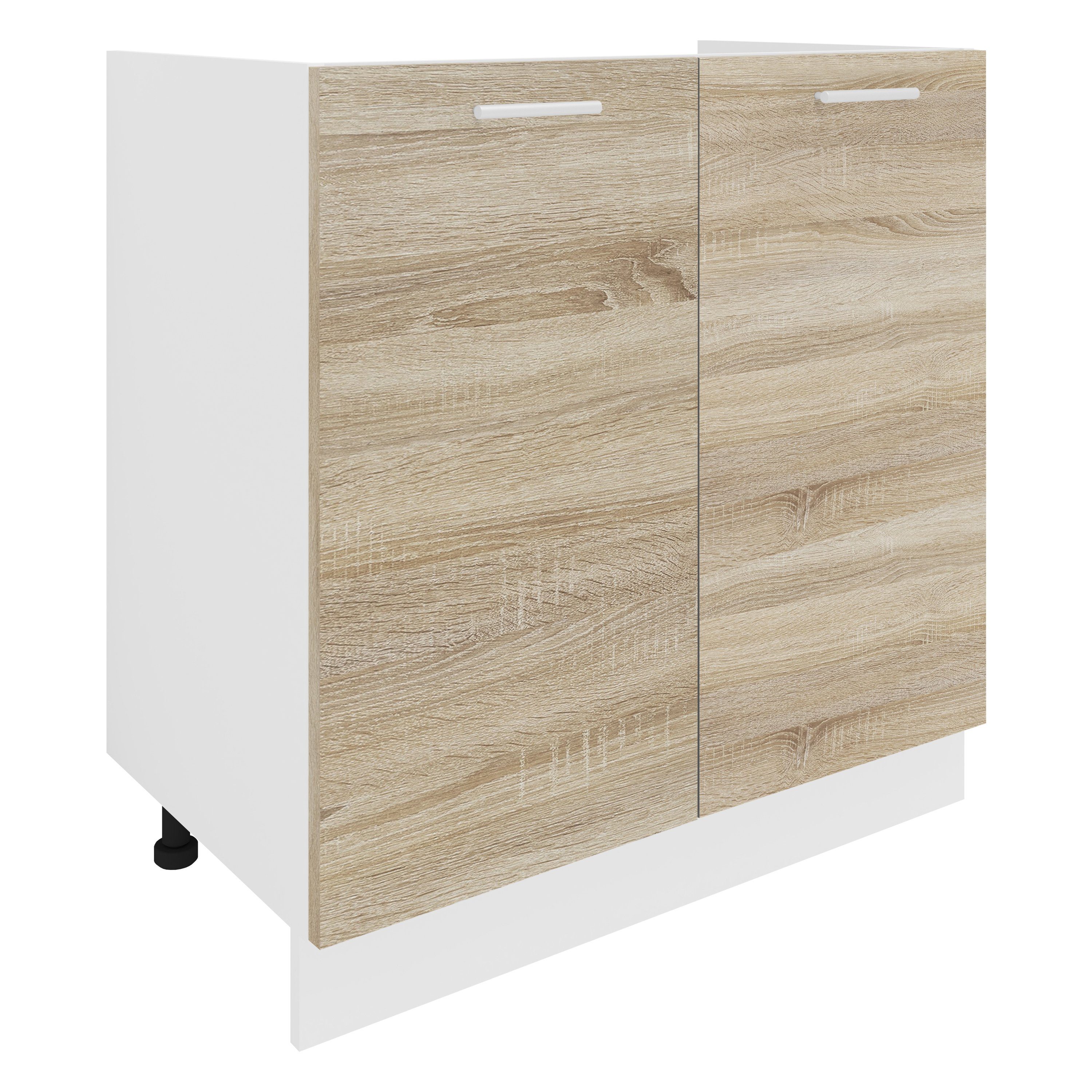 VCM Unterschrank Spülunterschrank Breite 80 cm Spülenschrank Esilo