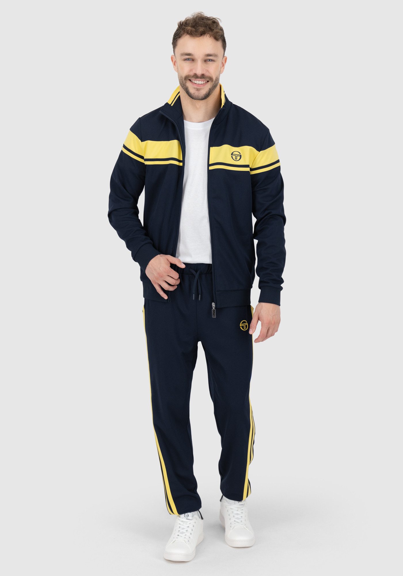 Sergio Tacchini Trainingsjacke DAMARINDO TRACK TOP Herren Trainingsjacke Herren, leichte Jacke, Retro, Sportjacke, Outdoor, Sale