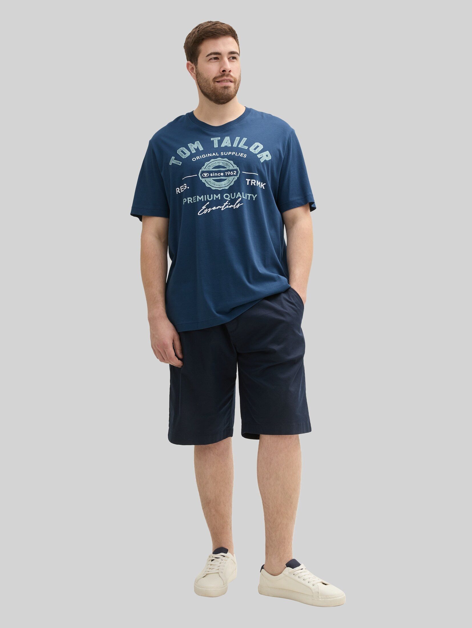 TOM TAILOR PLUS T-Shirt T-Shirt (im Einserpack) Plus Size - T-Shirt mit Logo Print