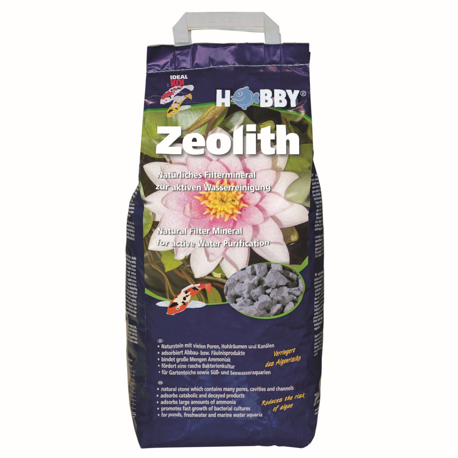 HOBBY Aquariumfilter Zeolith Filtermaterial zur Algenreduzierung, 10 kg, 8-16 mm