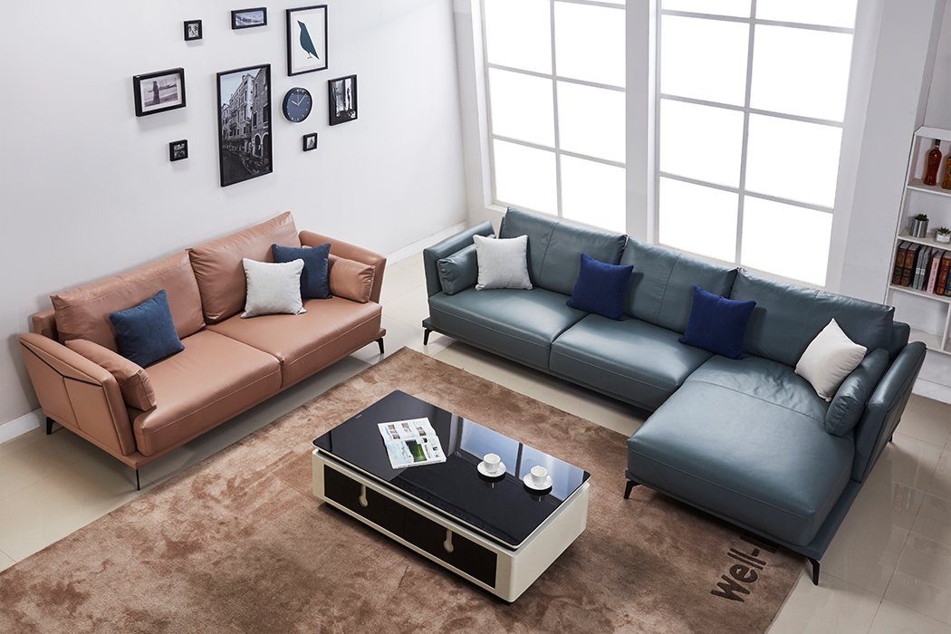 Ecke Couch, Sofa JVmoebel Moderne Europe Made Sitz Polster Eckgarnitur Form Sofa in L