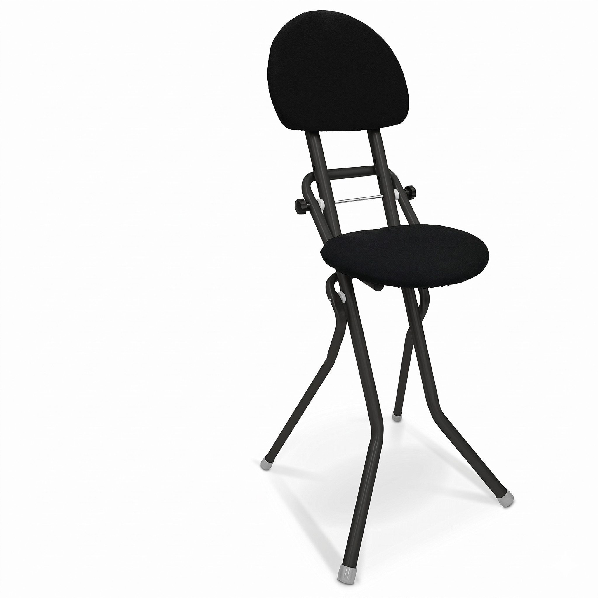 ELONEO Stehhilfe ELONEO Sitzhilfe/Bügelstehhilfe, mit Rückenkissen, belastbar bis 120kg, höhenverstellbar, rutschfest & platzsparend