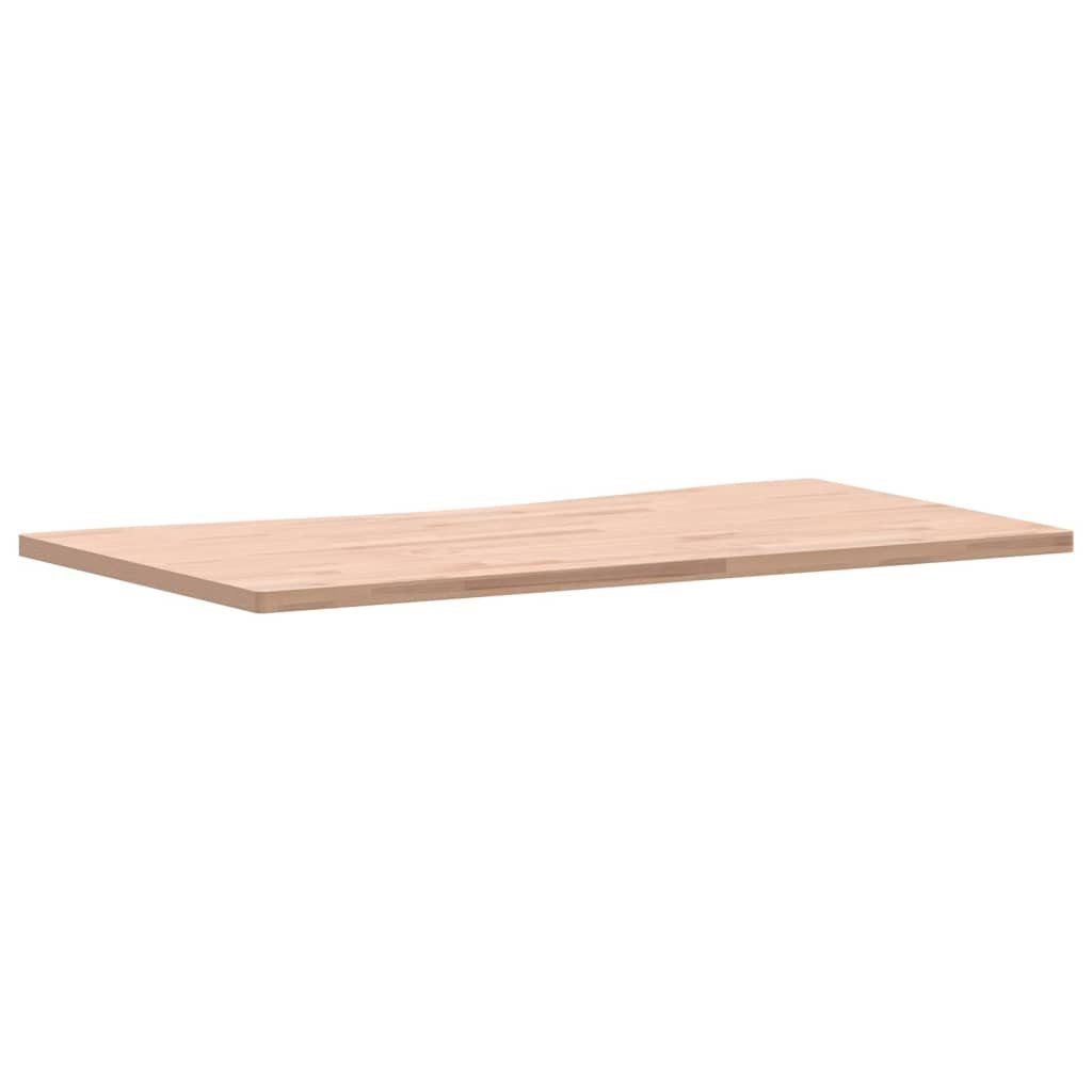 Bür cm Arbeitsplatte Schreibtischplatte Massivholz vidaXL Buche Schreibtisch 110x55-60x2,5