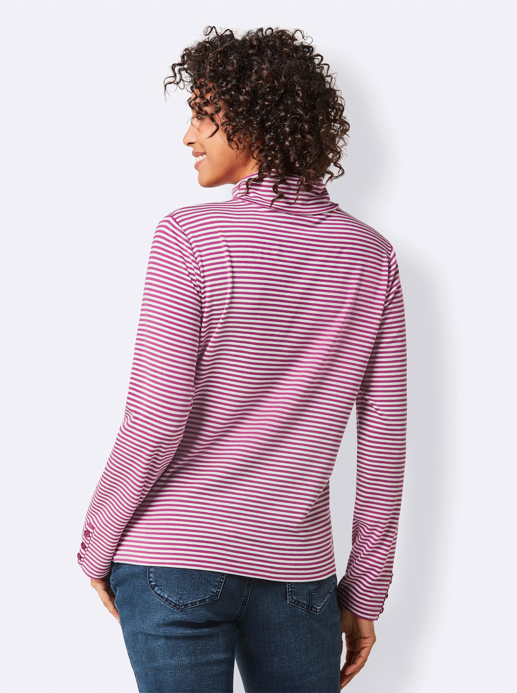 creation L T-Shirt Lyocell-Shirt Langarm