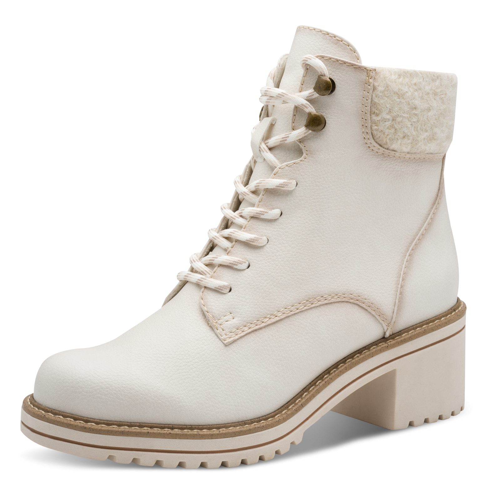 MARCO TOZZI Winterstiefelette, Blockabsatz, Schnürboots, Winterboots mit Ha günstig online kaufen