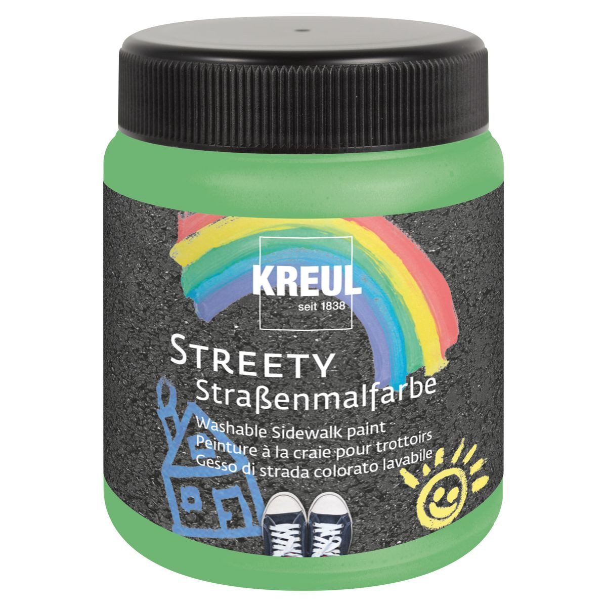 Kreidefarbe KREUL Straßenmalfarbe Streety grashalmgrün 200ml Dose