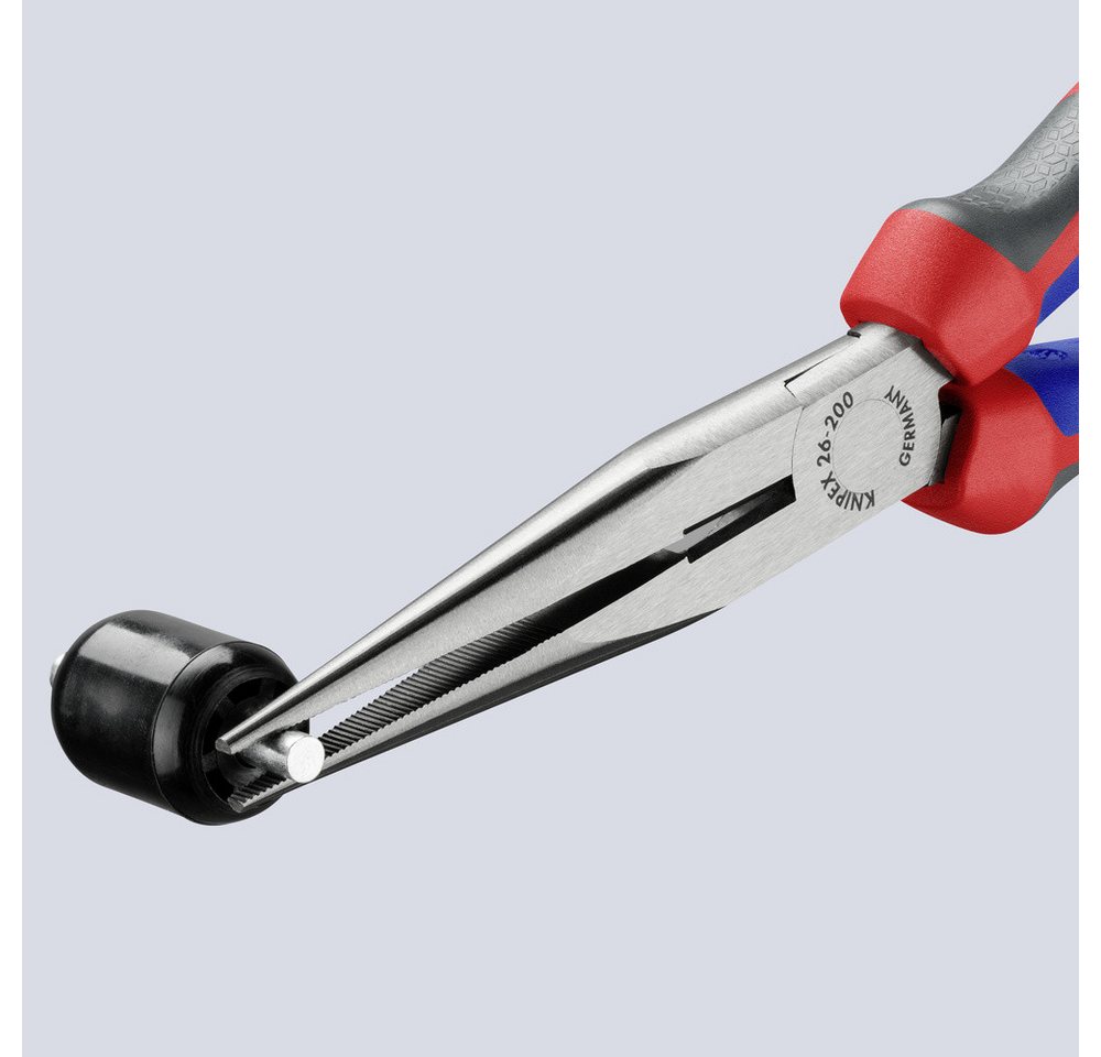 Thumbnail - Knipex Flachzange Knipex 26 12 200 Werkstatt Flachrundzange Gerade Vanadium Elektrostahl