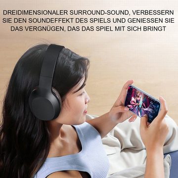 yozhiqu Sport Musik Gaming Noise Cancelling Kopfhörer mit Mikrofon Over-Ear-Kopfhörer (Geräuschunterdrückung in Gaming-Qualität, hochwertiges Musikerlebnis)