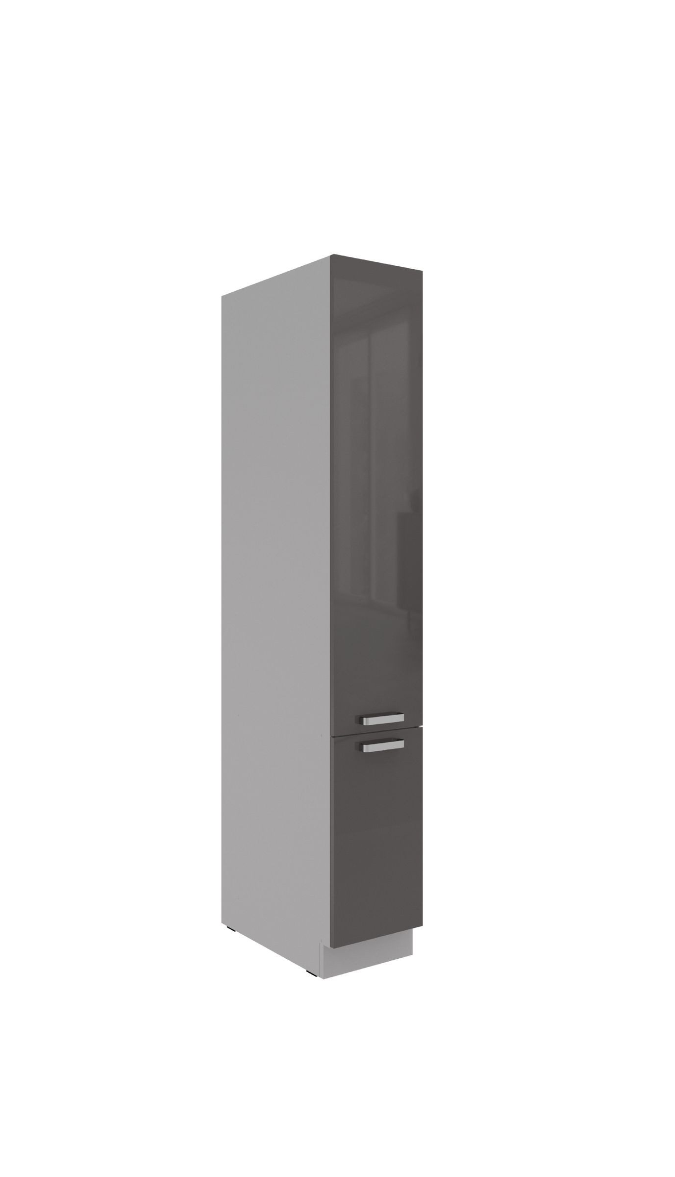 Küchen-Preisbombe Apothekerschrank 30 cm Küche GREY Grau Küchenzeile Küchenblock Vorratshochschrank