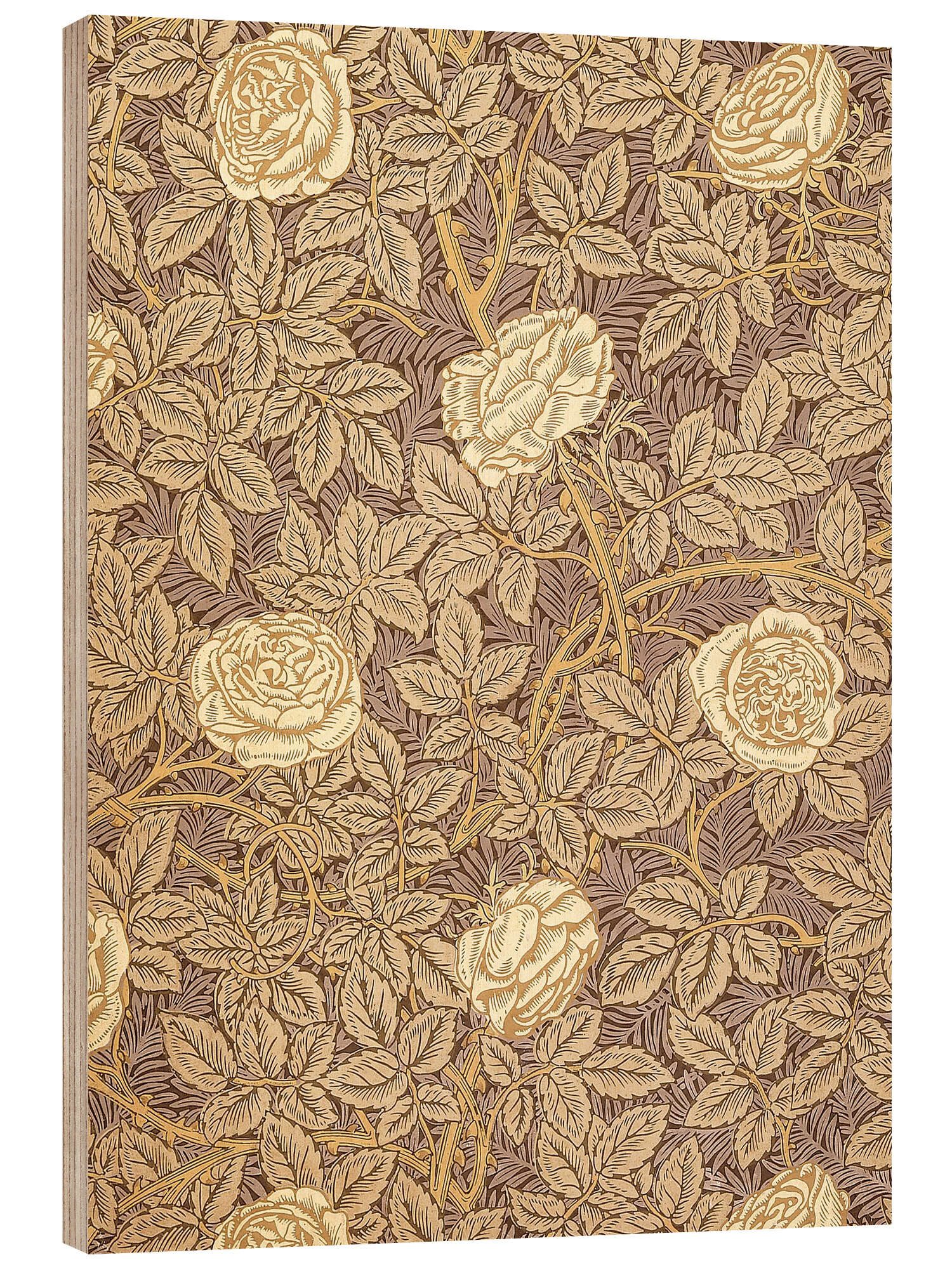 Posterlounge Wandbild Rosen, William Morris, erhältlich als Poster, Leinwandbild, Wandsticker oder Acrylglasbild