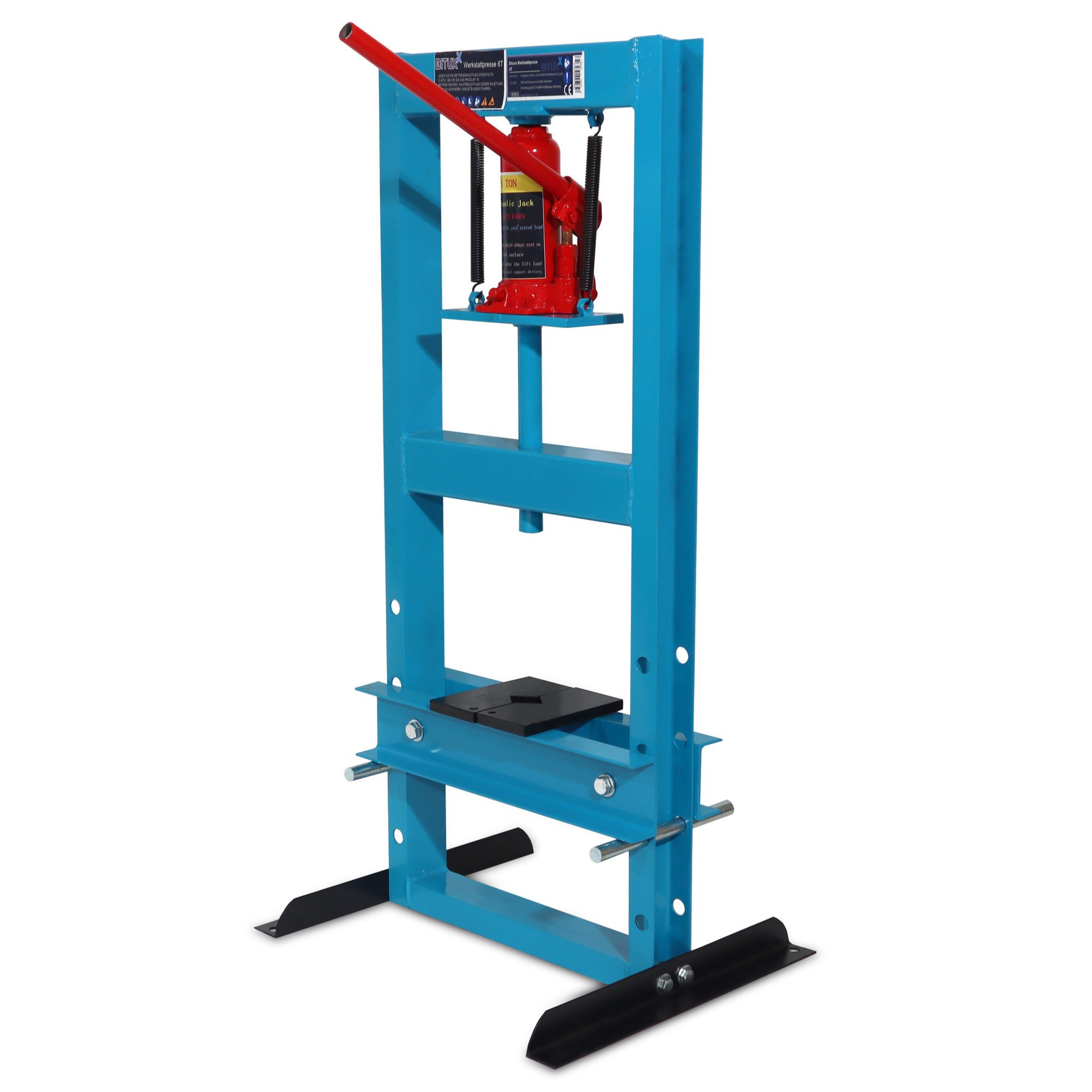 Bituxx Werkstattpresse 6T Blau, MS-18965