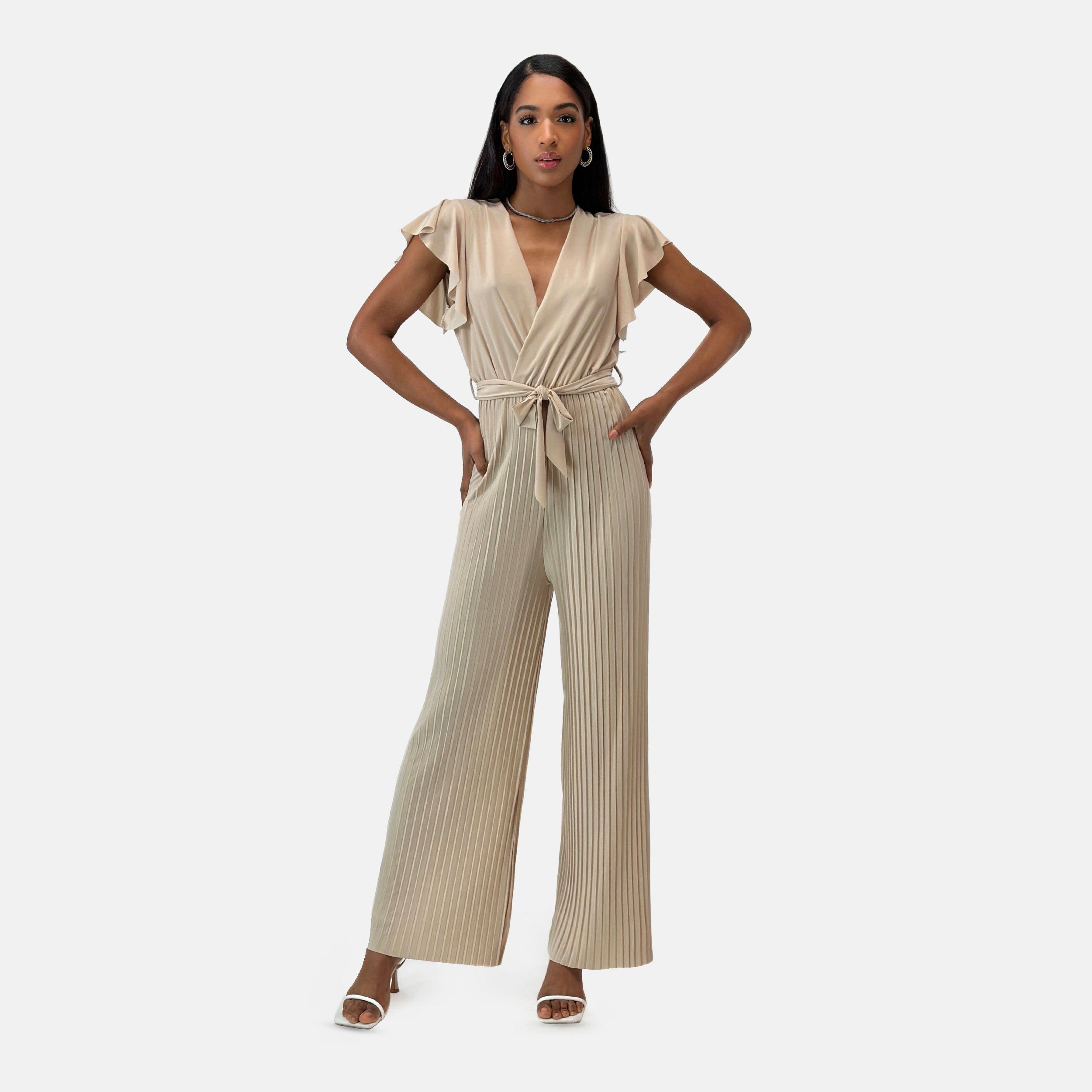 Elara Jumpsuit Elara Damen Jumpsuit V-Schnitt günstig online kaufen