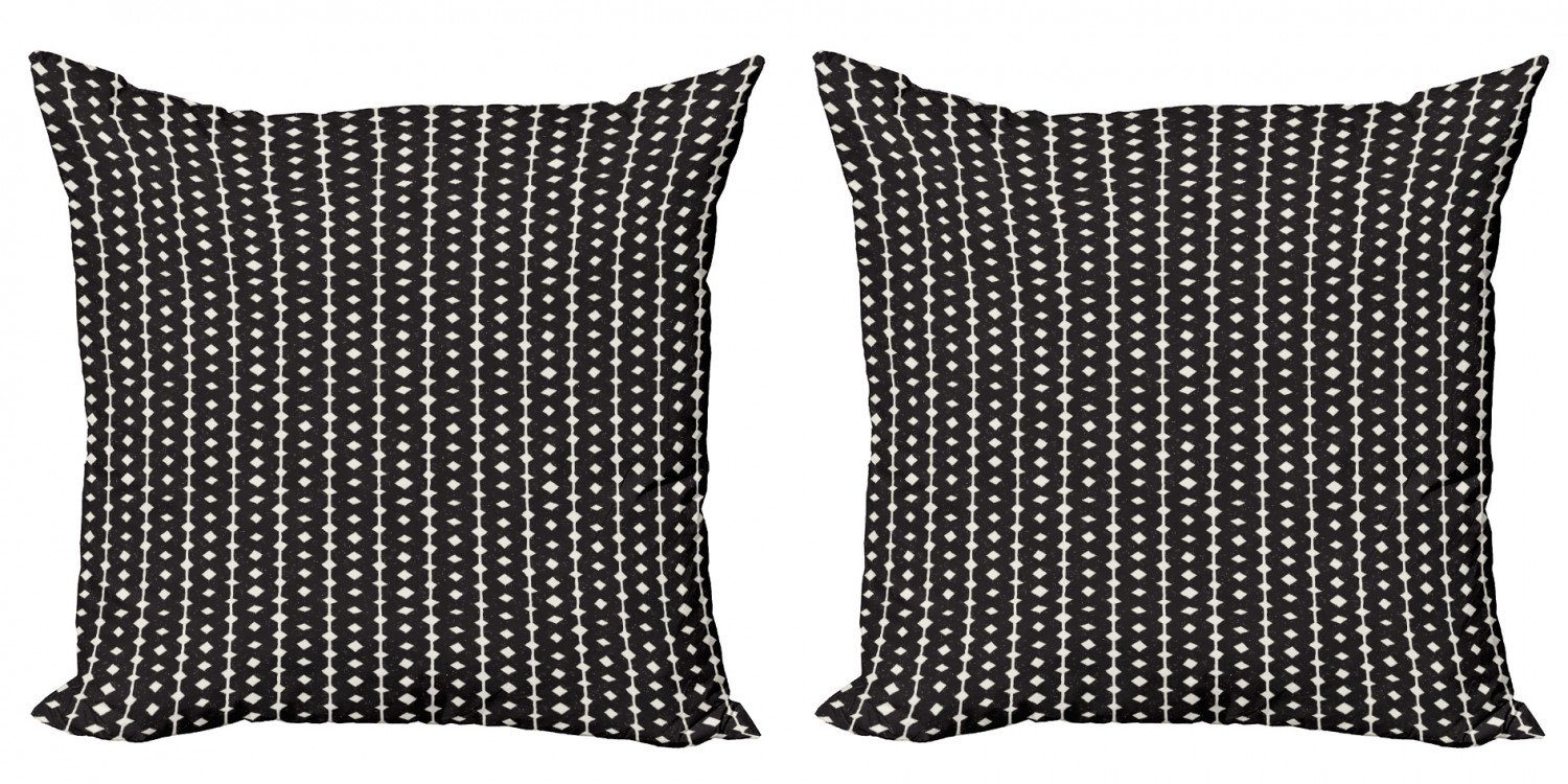 Kissenbezüge Modern Accent Doppelseitiger Digitaldruck, Abakuhaus (2 Stück), Abstrakt Rhombus-Linie Kunst
